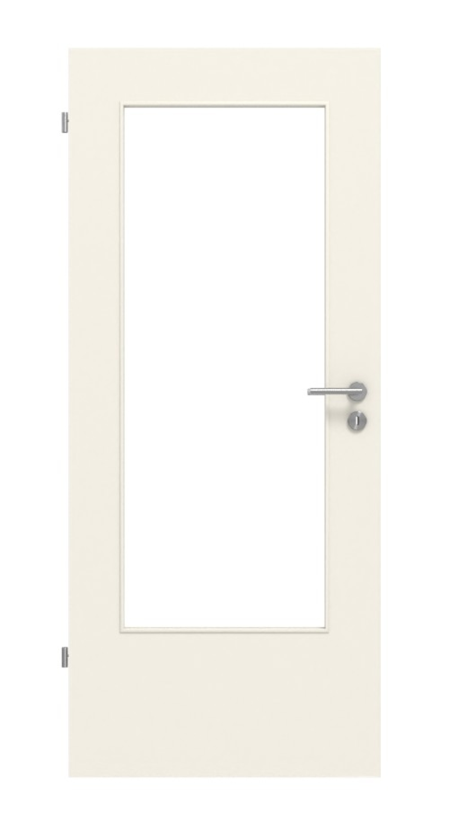 LEBO TGL Drzwi wewnętrzne Lebolit-CPL Biały 9010 z przeszkleniem LA-DIN