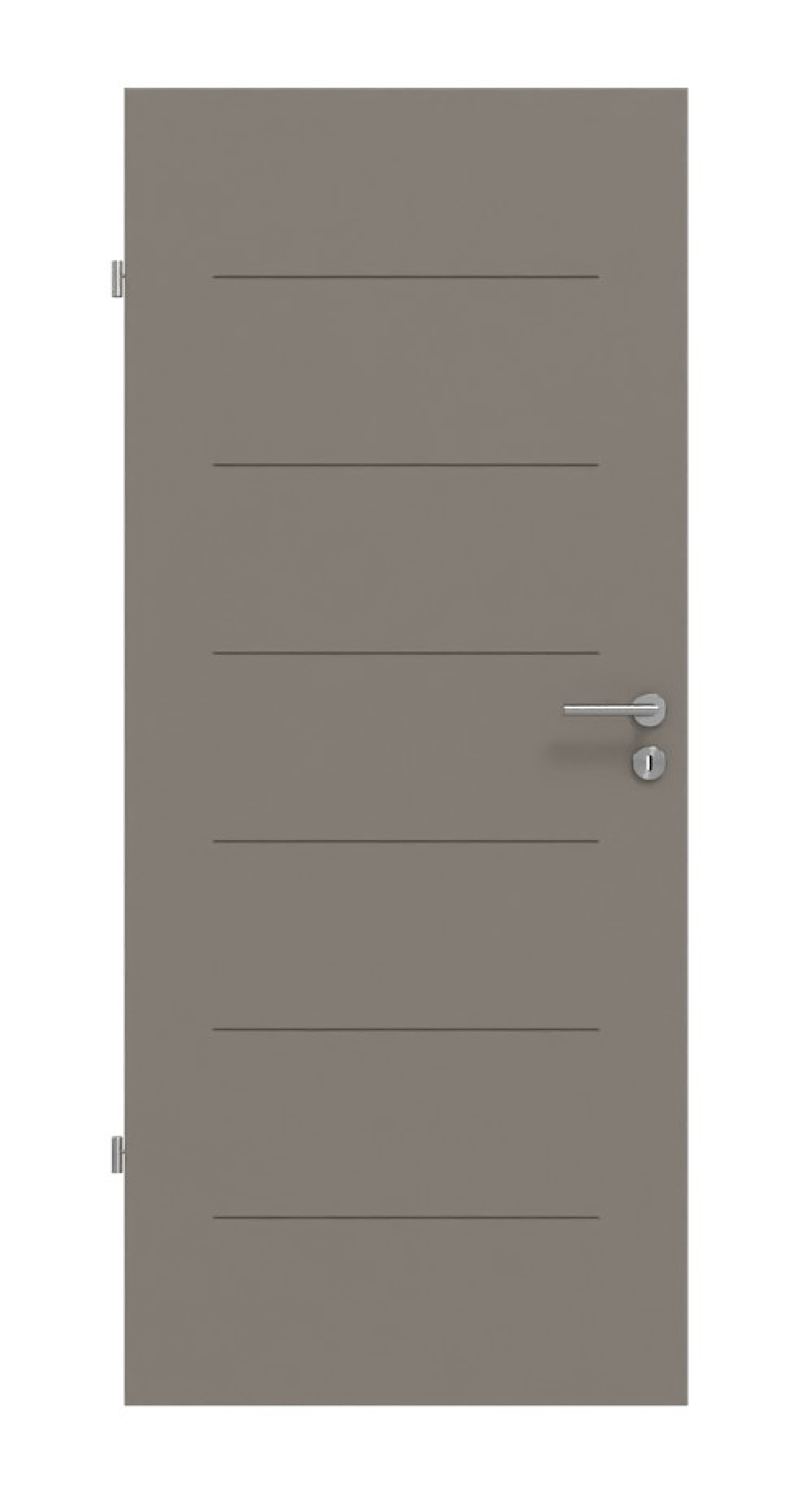 Frontansicht drzwi wewnętrznych Signum 11 Basic Lak Taupe RAL 7048 - Huga