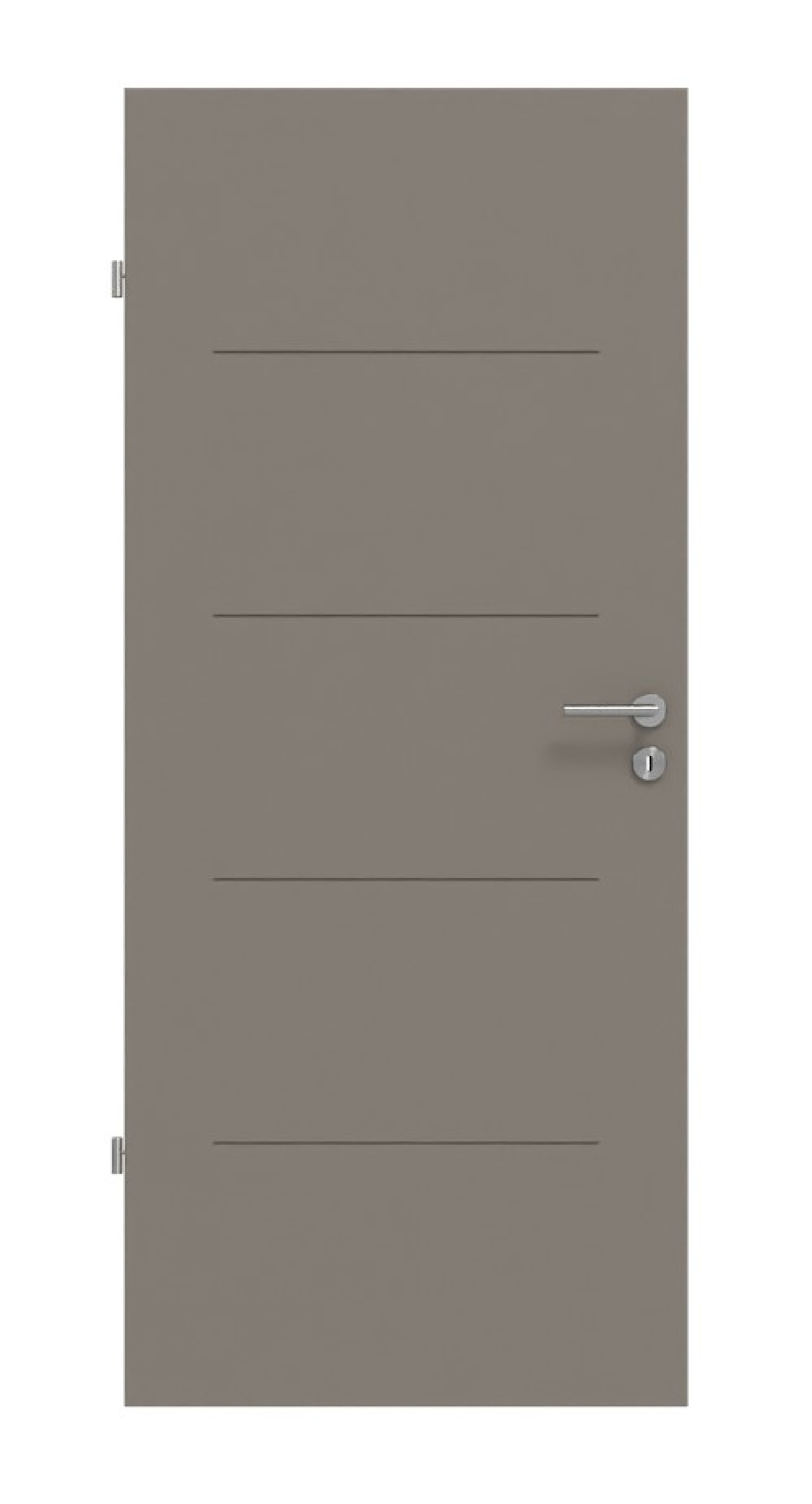 Frontansicht drzwi wewnętrznych Signum 14 Basic Lack Taupe RAL 7048 - Huga