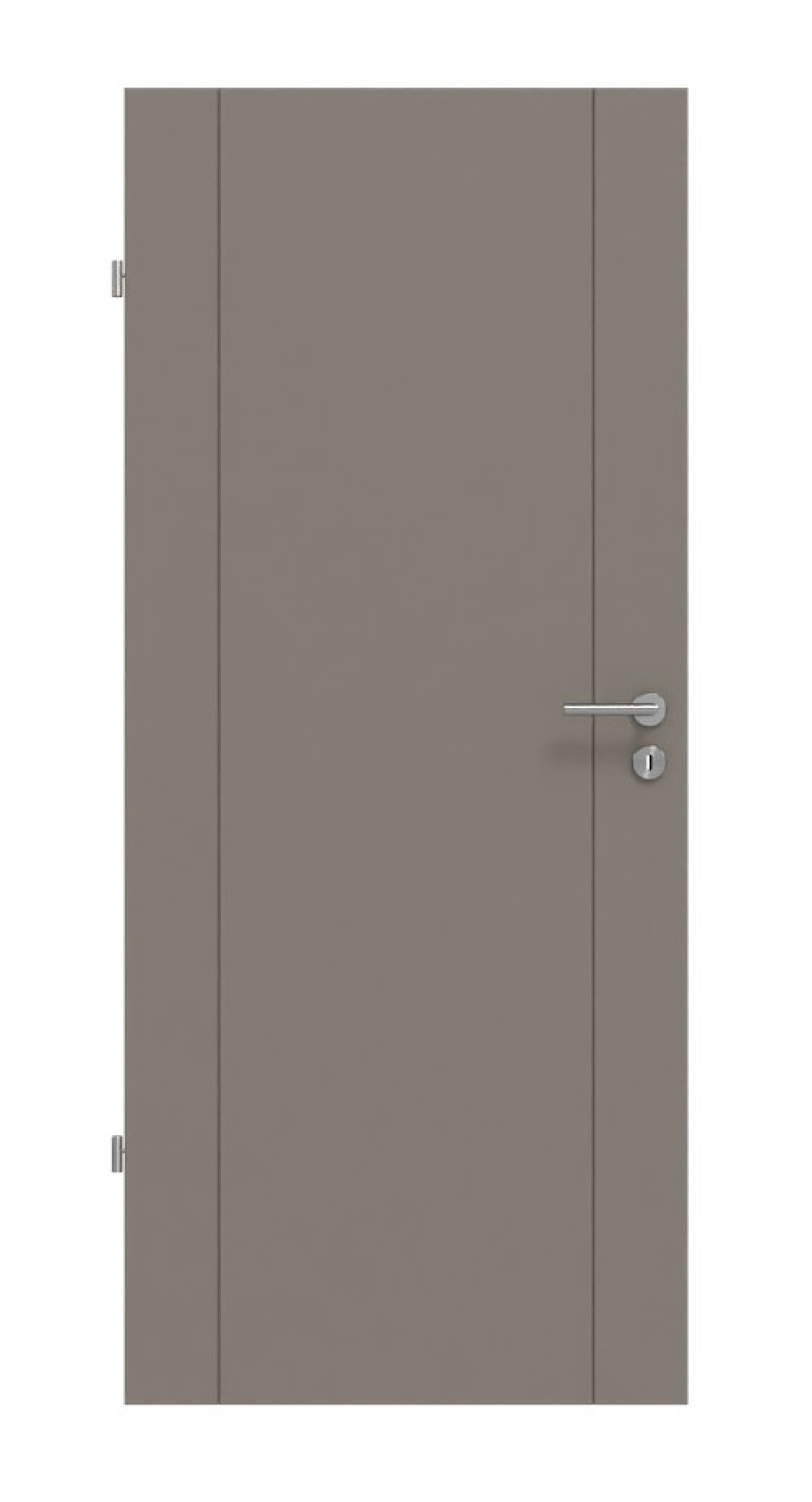 Frontansicht drzwi wewnętrznych Signum 16 Basic Lack Taupe RAL 7048 - Huga