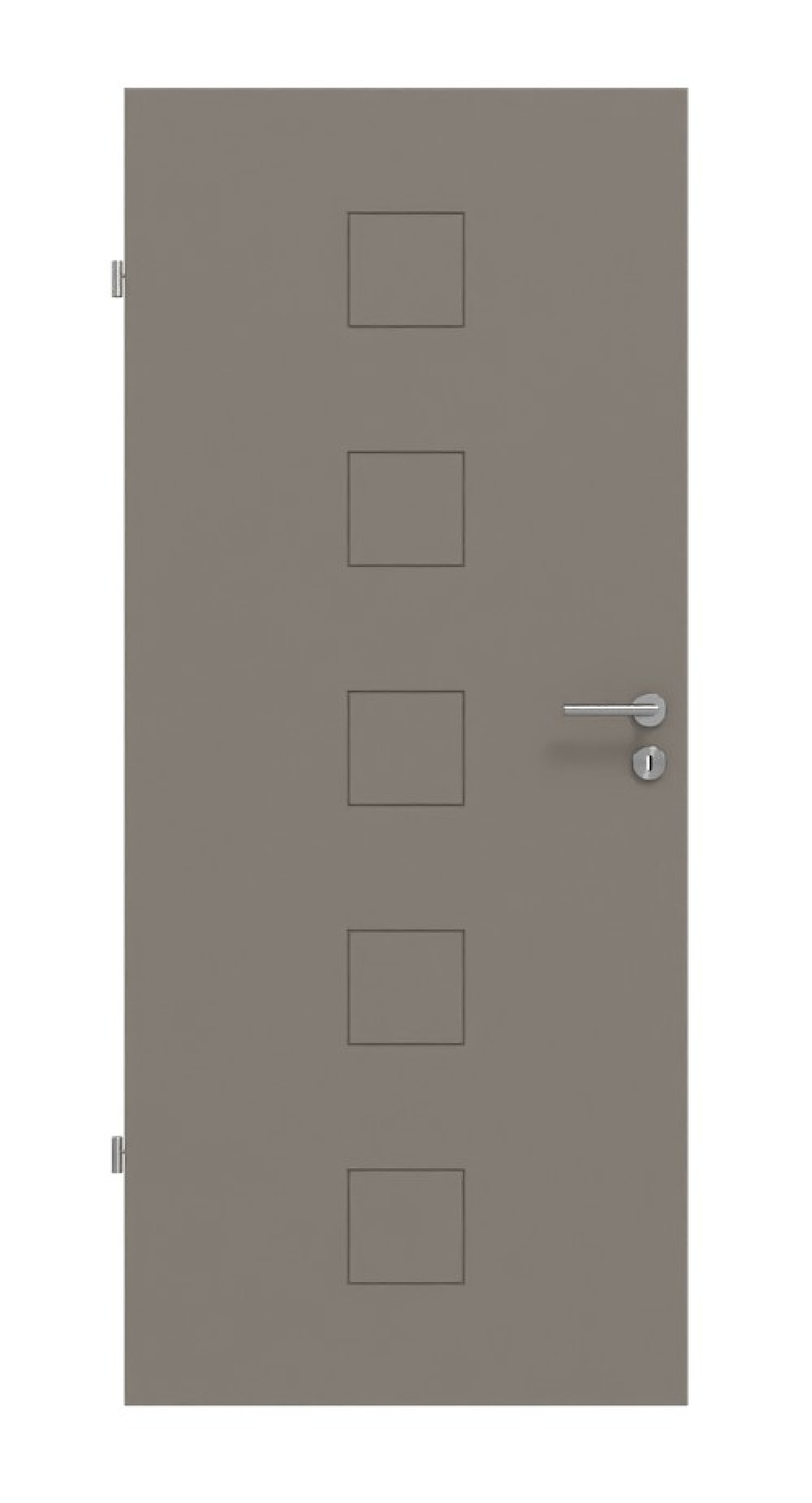 Frontansicht drzwi wewnętrznych Signum 19 Basic Lack Taupe RAL 7048 - Huga