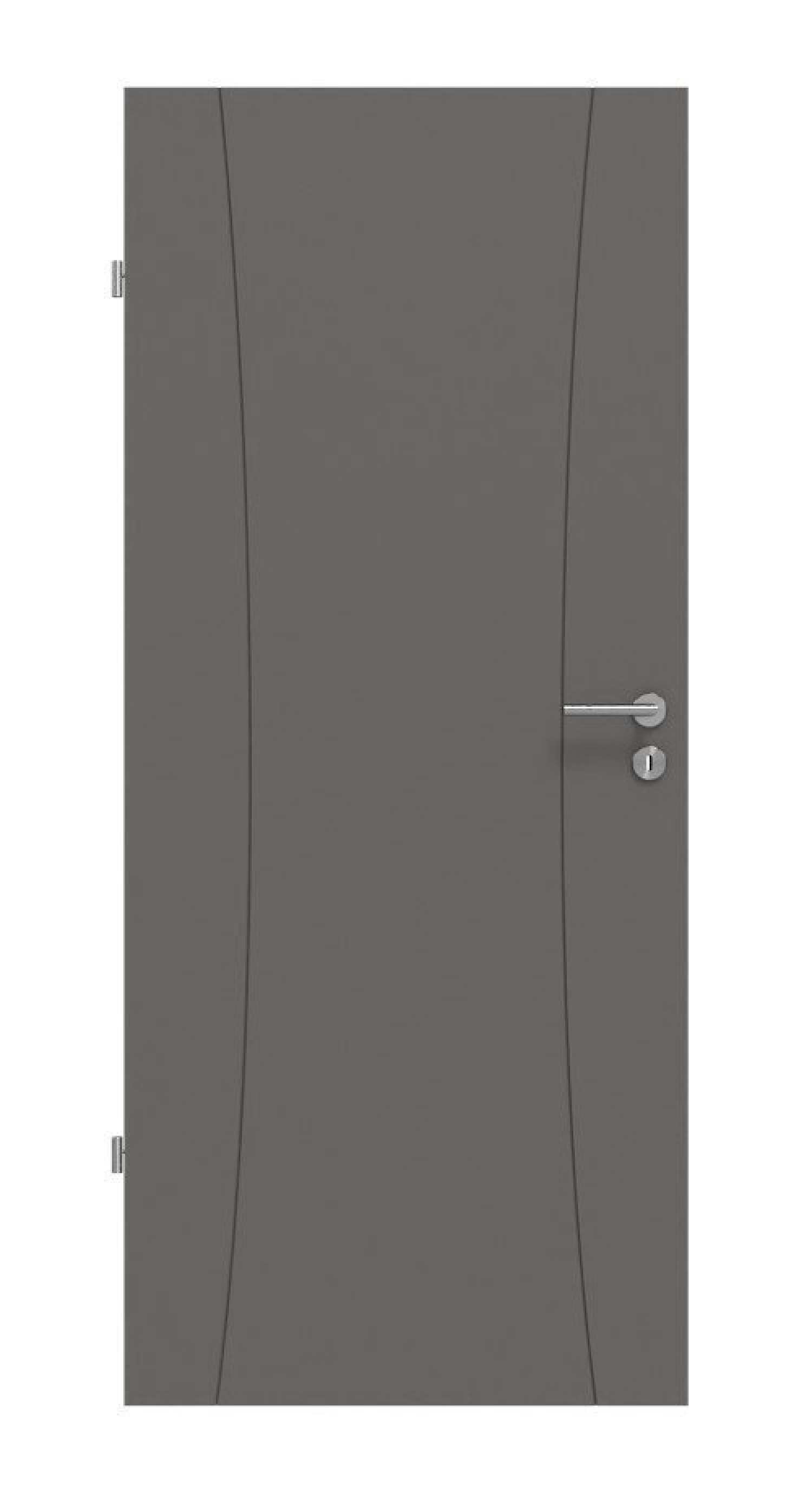 Frontansicht drzwi wewnętrznych Huga Signum 20 Hygge szary RAL 7037 Lakier Concept