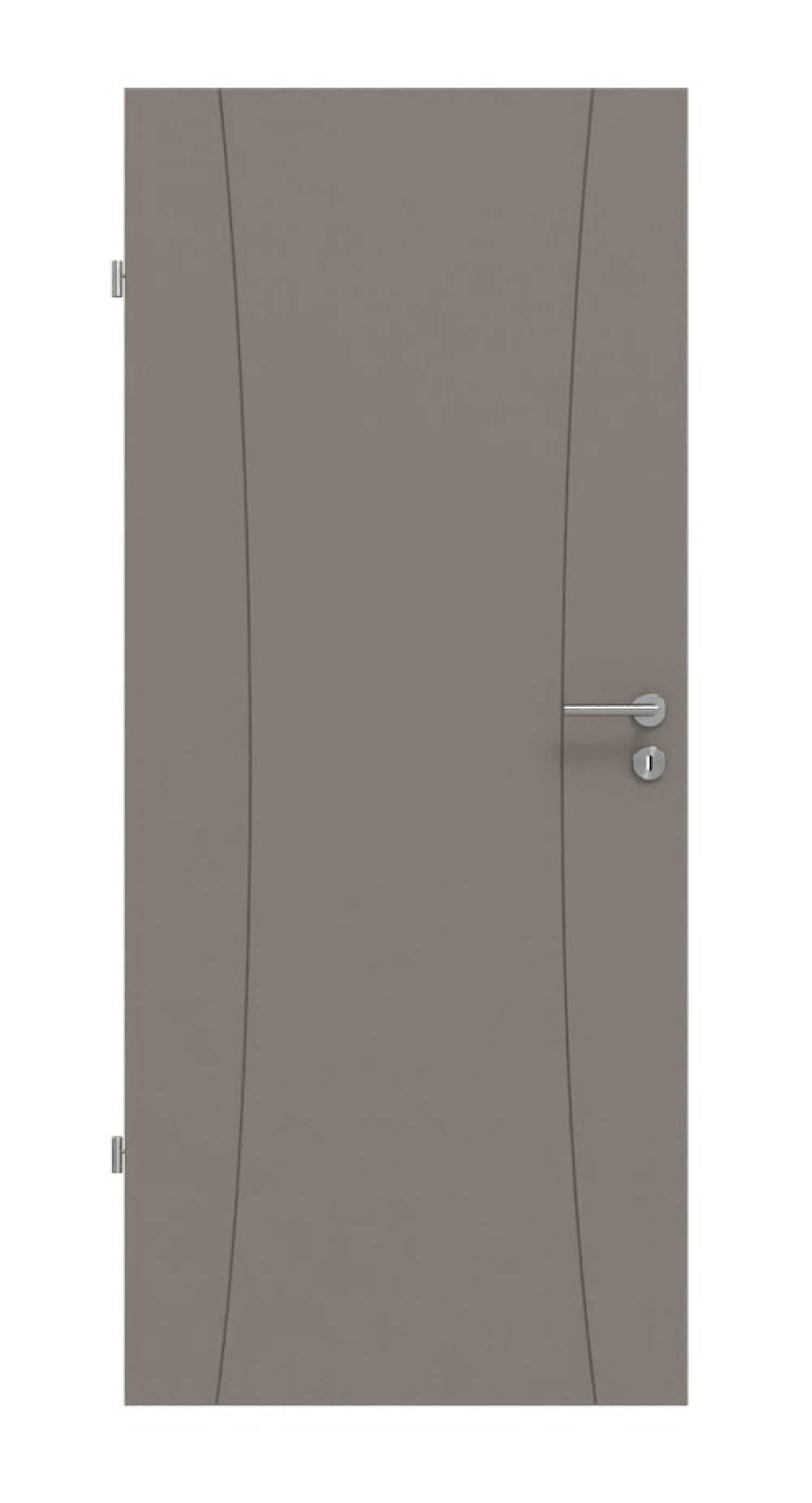 Frontansicht drzwi wewnętrznych Signum 20 Basic Lack Taupe RAL 7048 - Huga