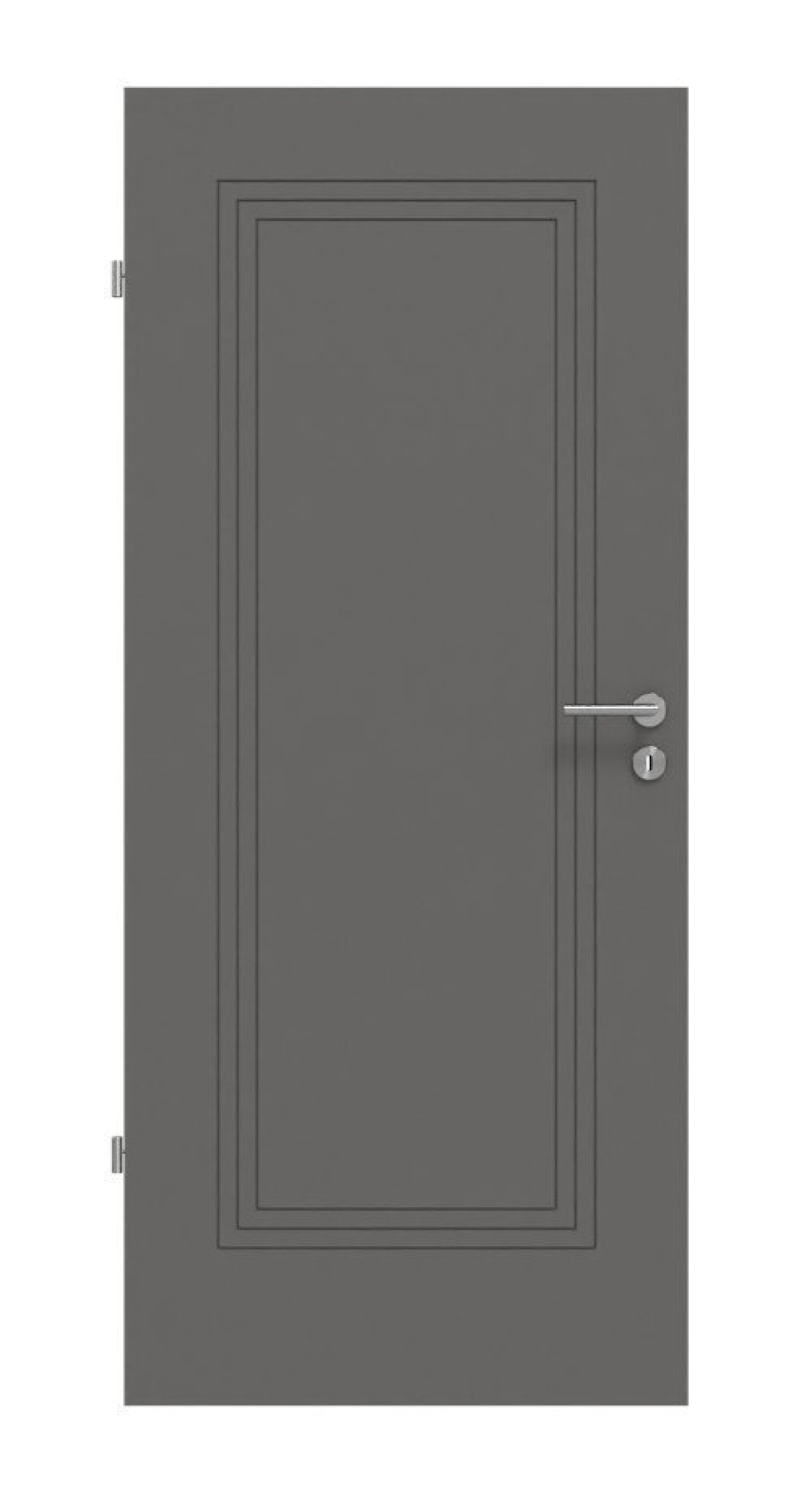 Frontansicht drzwi wewnętrznych Huga Signum 21 Hygge szary RAL 7037 Lakier Concept