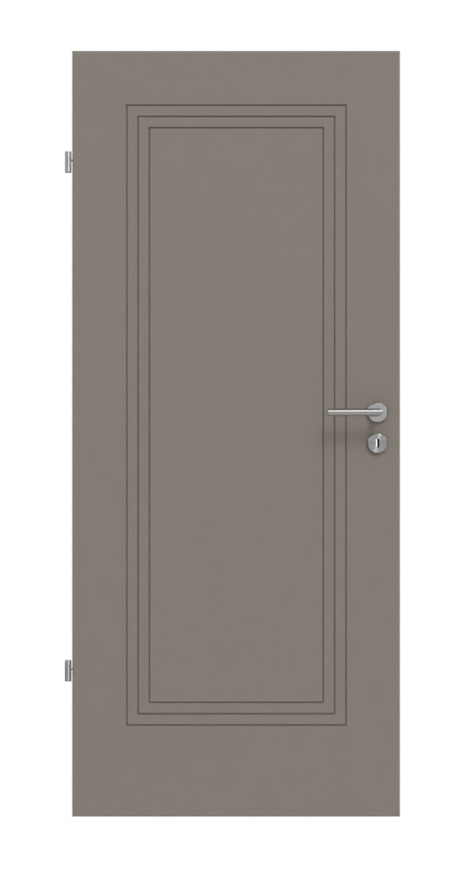 Frontansicht drzwi wewnętrznych Signum 21 Basic Lak Taupe RAL 7048 - Huga
