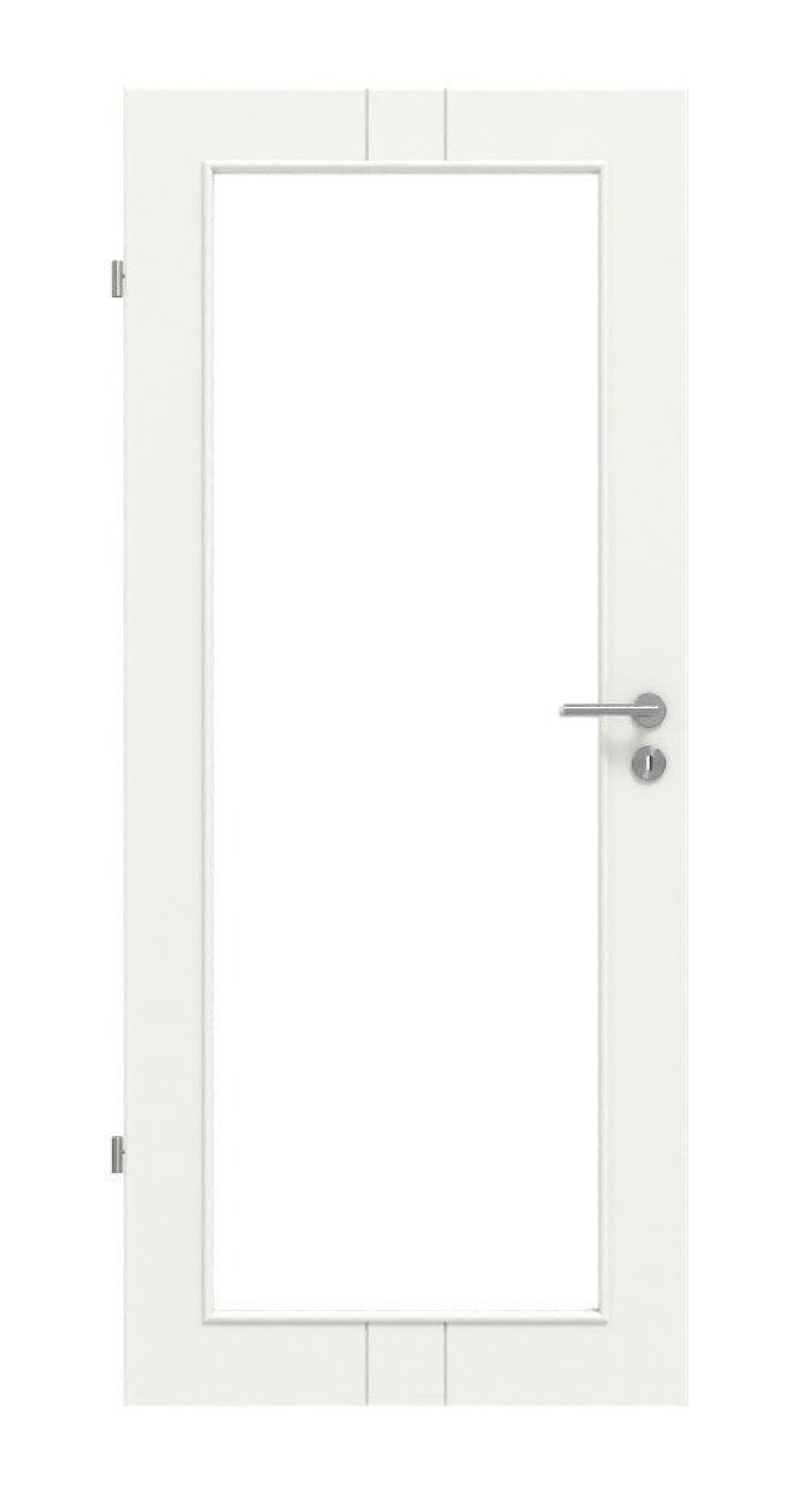 HÖRMANN drzwi wewnętrzne Groove 23 biały lakier DesignLine z przeszkleniem LA 27