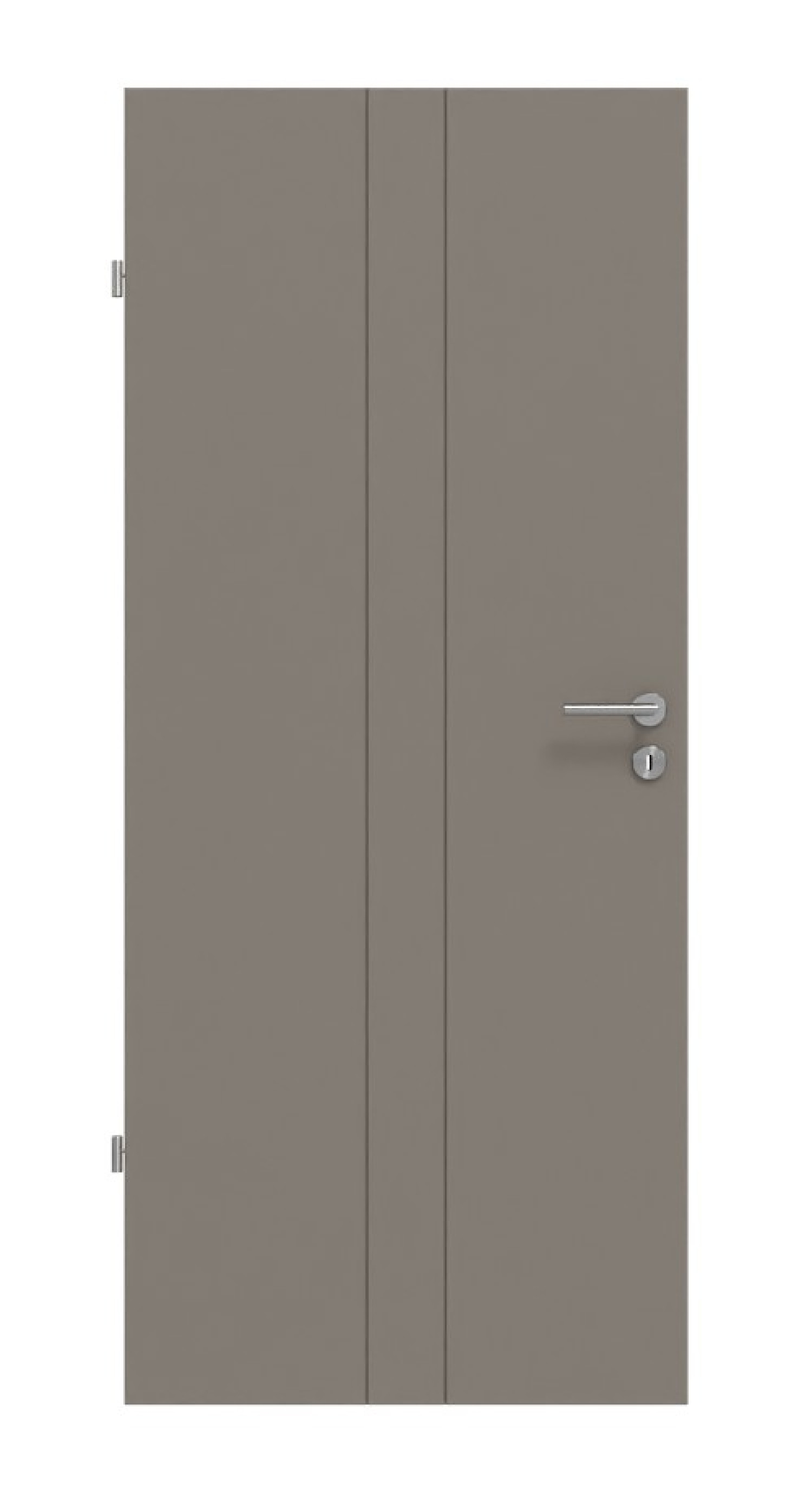 Frontansicht drzwi wewnętrznych Signum 23 Basic Lak Taupe RAL 7048 - Huga