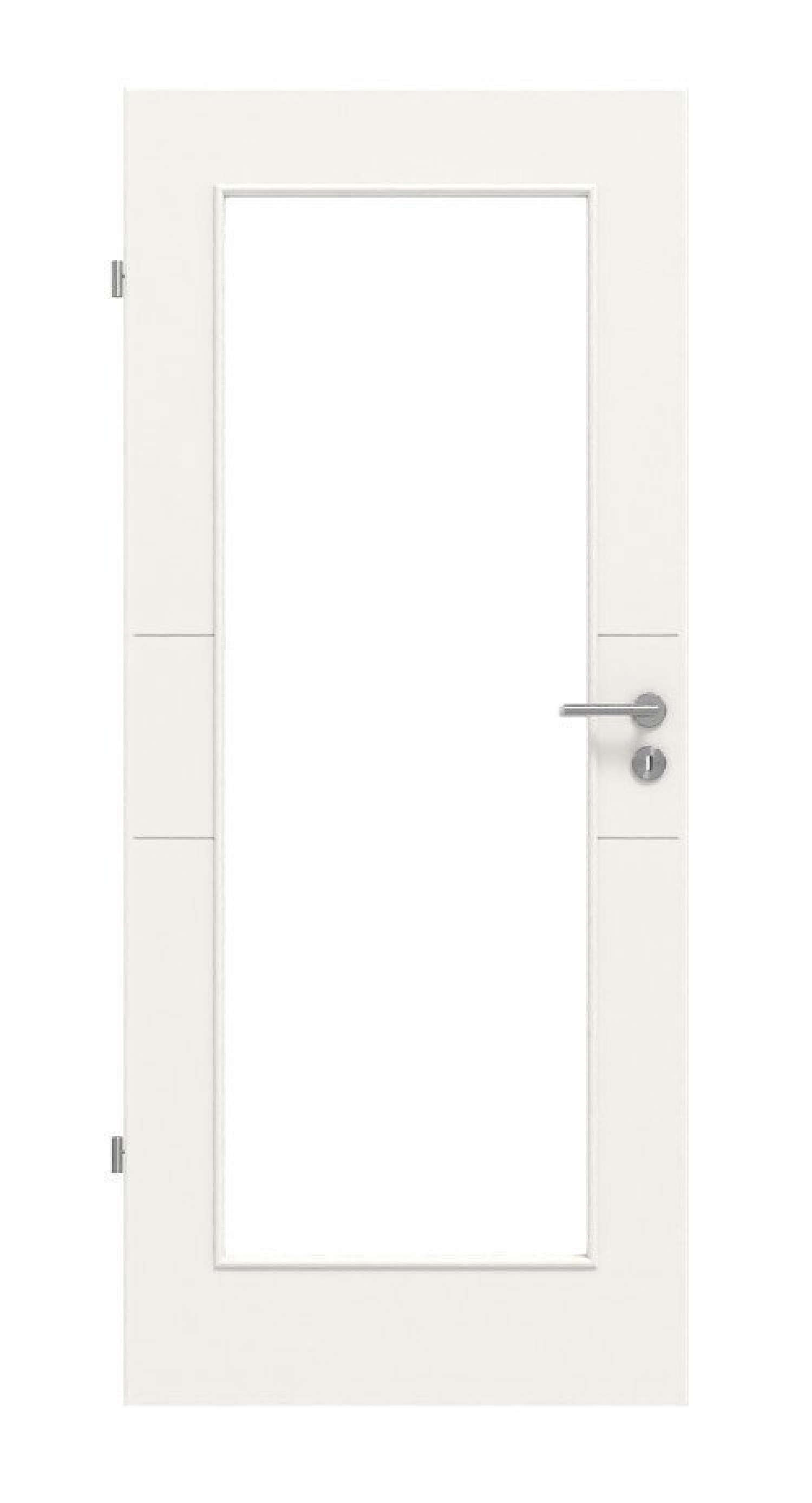 HÖRMANN drzwi wewnętrzne Groove 29 biały lakier DesignLine z przeszkleniem LA 8