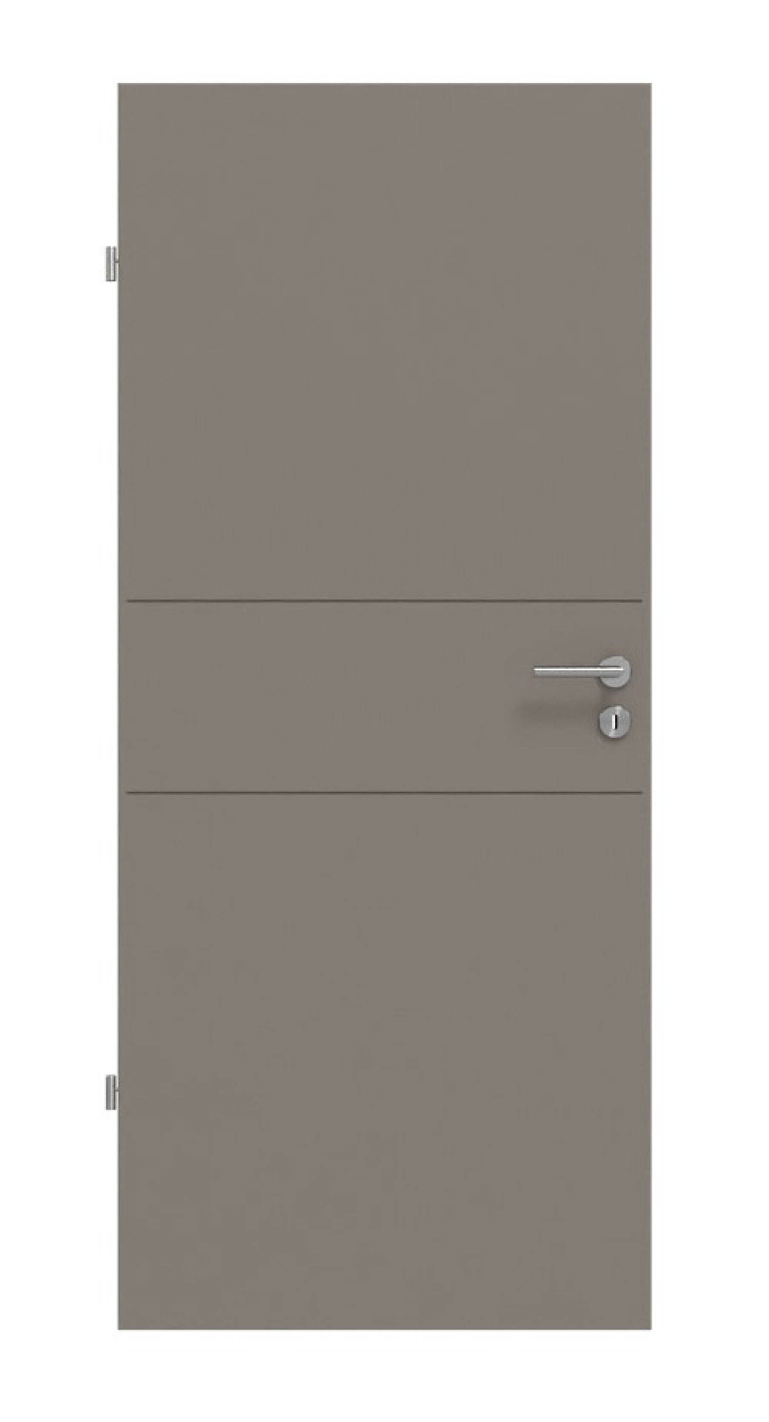 Frontansicht drzwi wewnętrznych Signum 29 Basic Lack Taupe RAL 7048 - Huga