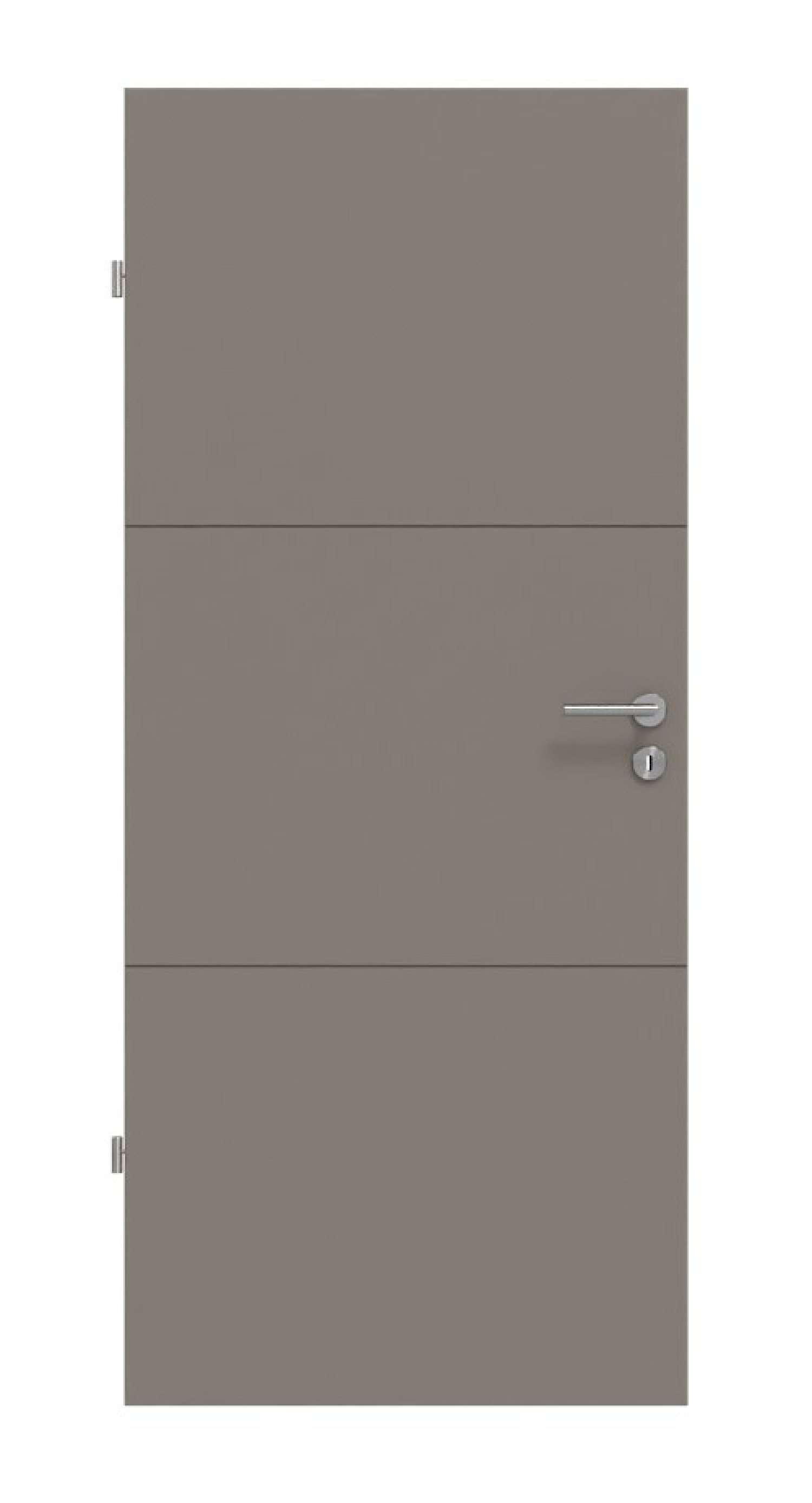 Frontansicht drzwi wewnętrznych Signum 31 Basic Lak Taupe RAL 7048 - Huga