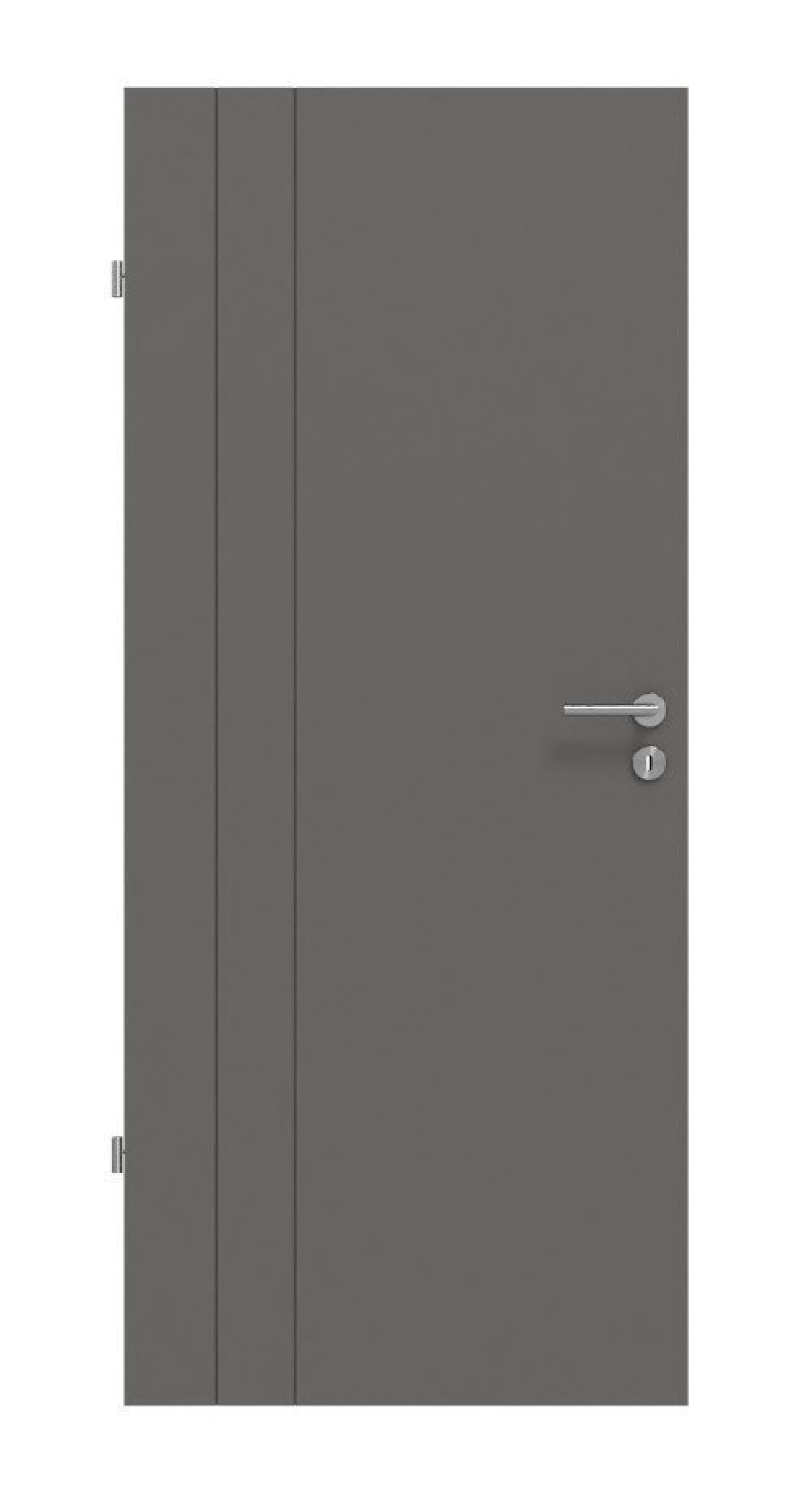 Frontansicht drzwi wewnętrznych Huga Signum 39 Hygge szary RAL 7037 Lakier Concept