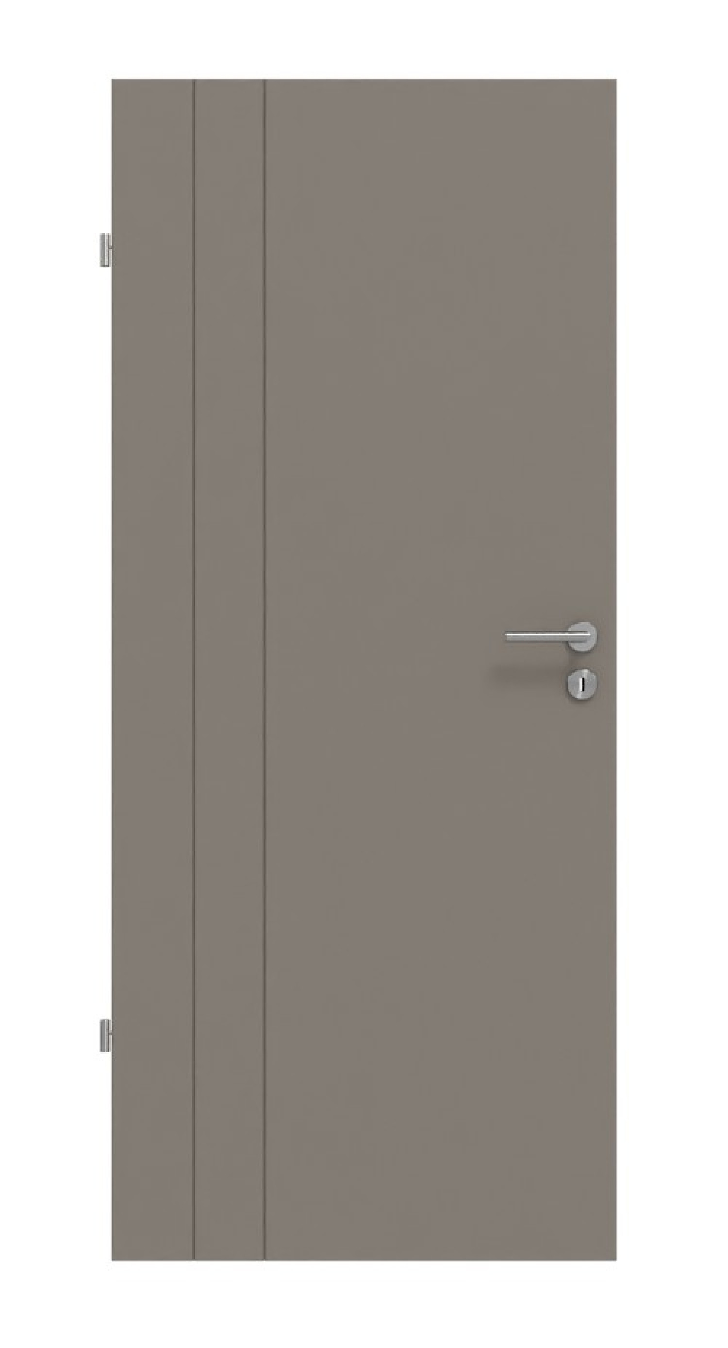 Frontansicht drzwi wewnętrznych Signum 39 Basic Lack Taupe RAL 7048 - Huga