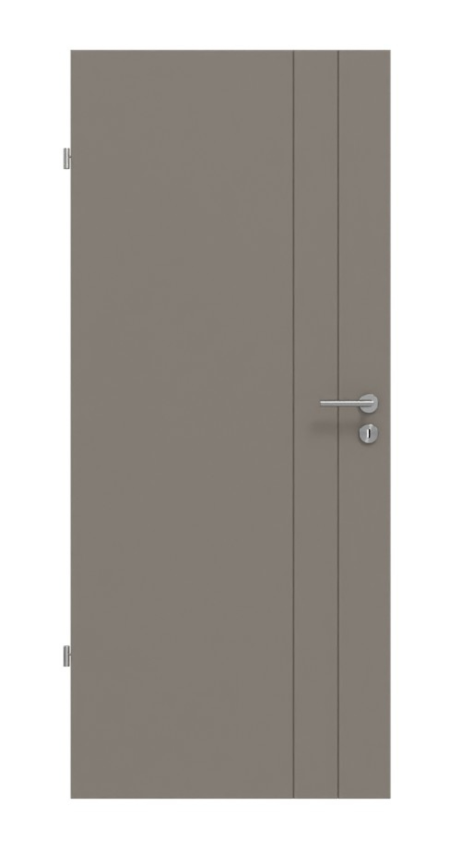 Frontansicht drzwi wewnętrznych Signum 44 Basic Lack Taupe RAL 7048 - Huga