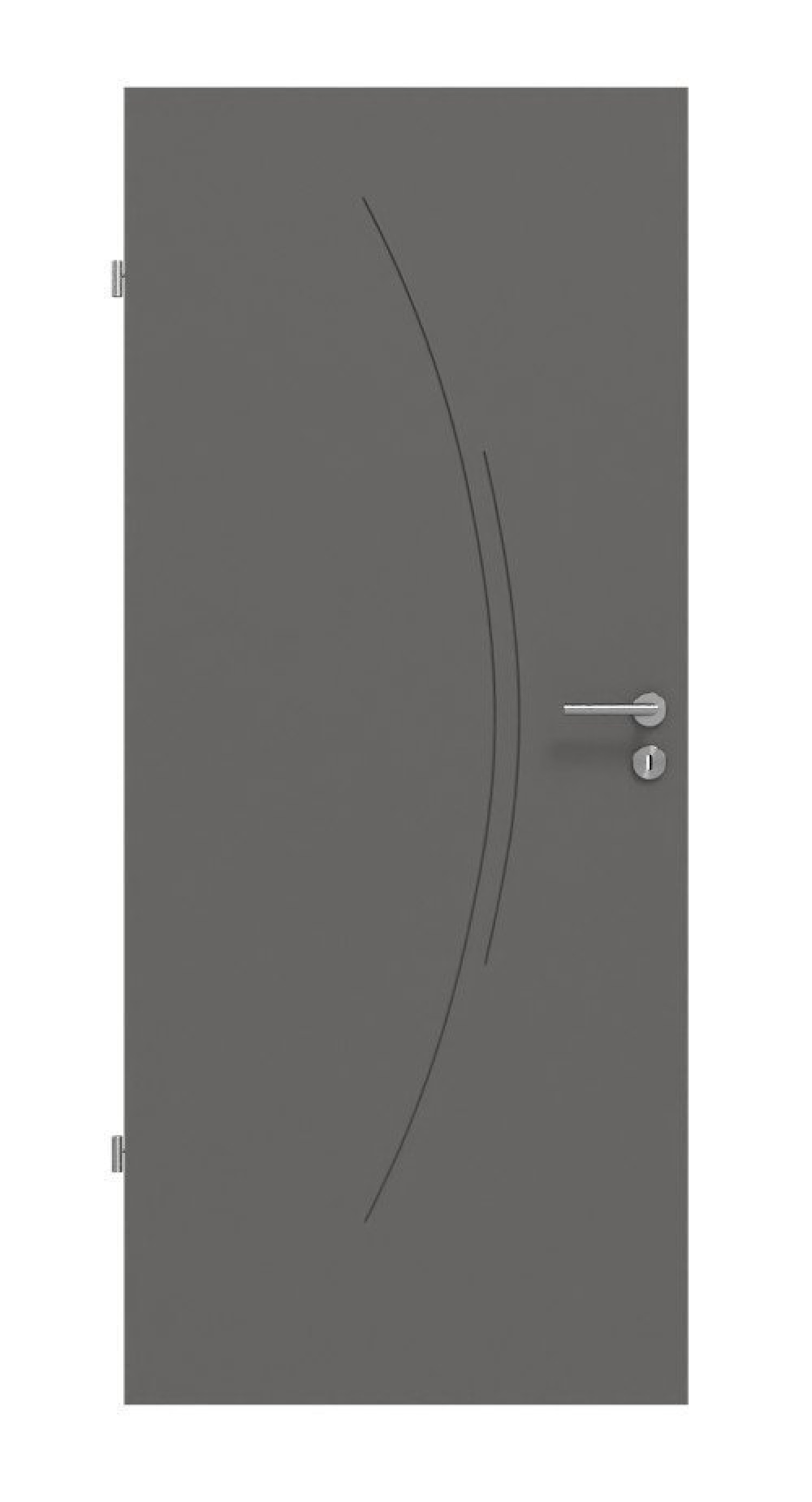 Frontansicht drzwi wewnętrznych Huga Signum 49 Hygge szary RAL 7037 Lakier Concept