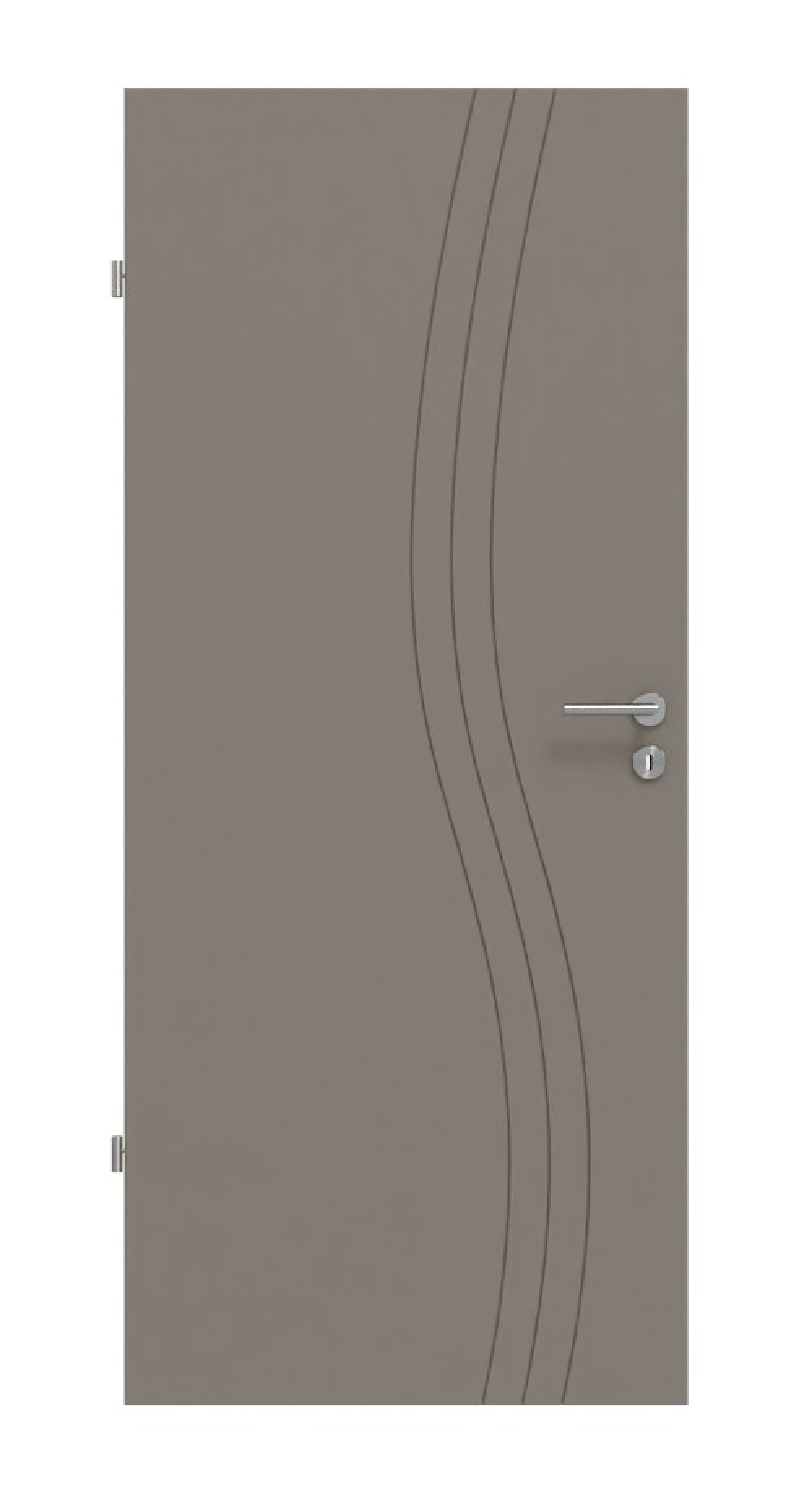 Frontansicht drzwi wewnętrznych Signum 53 Basic Lack Taupe RAL 7048 - Huga