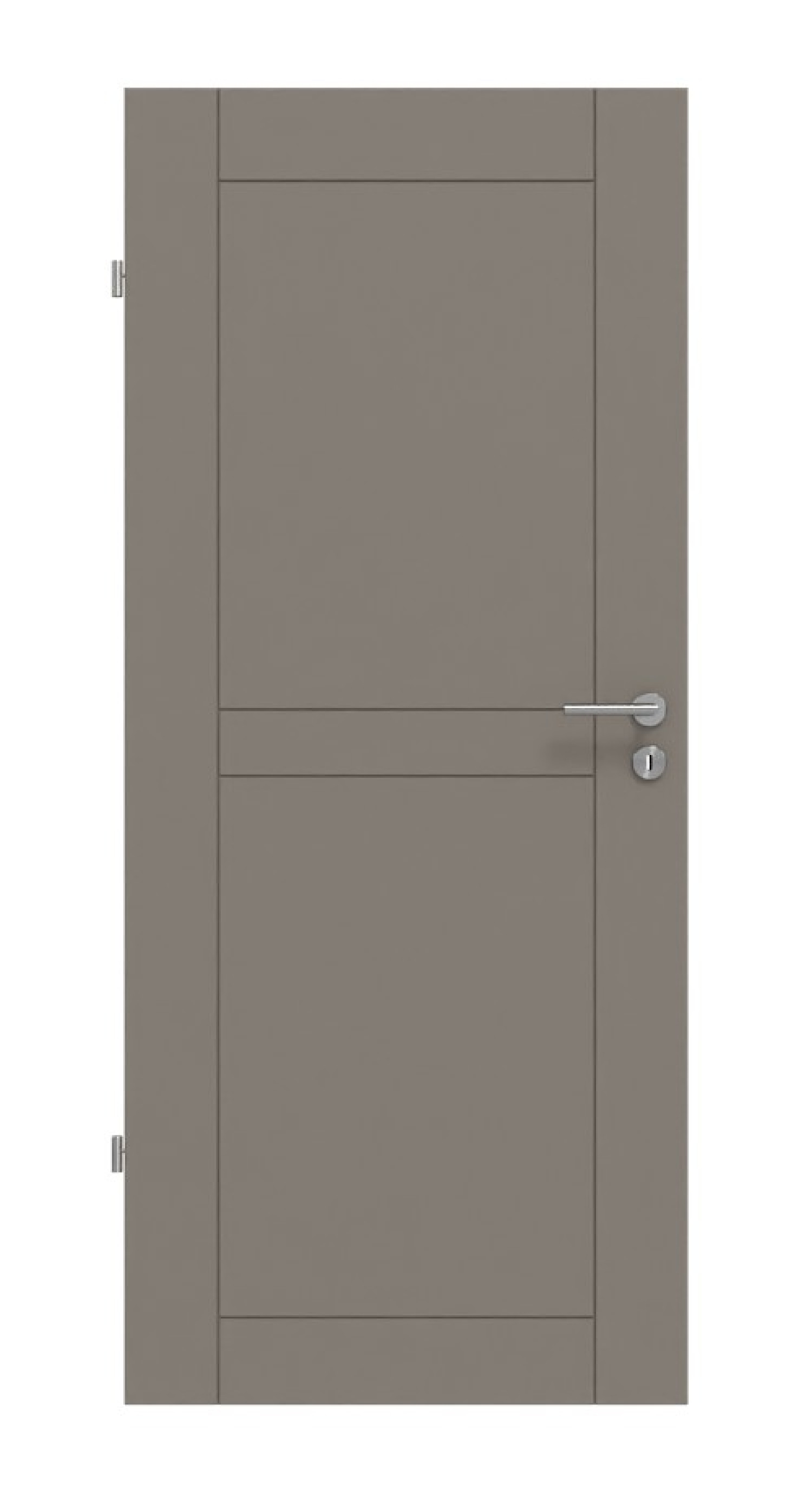 Frontansicht drzwi wewnętrznych Signum 88 Basic Lak Taupe RAL 7048 - Huga