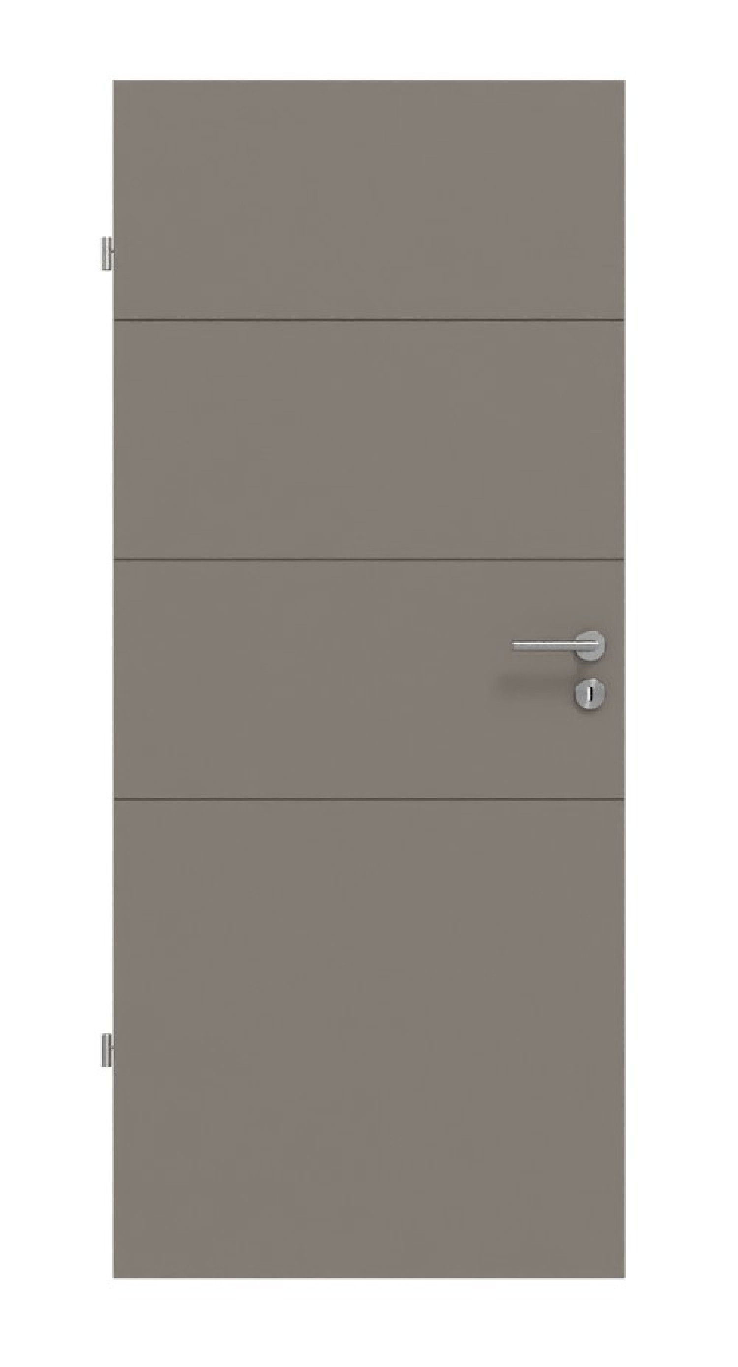 Frontansicht drzwi wewnętrznych Signum 93 Basic Lak Taupe RAL 7048 - Huga