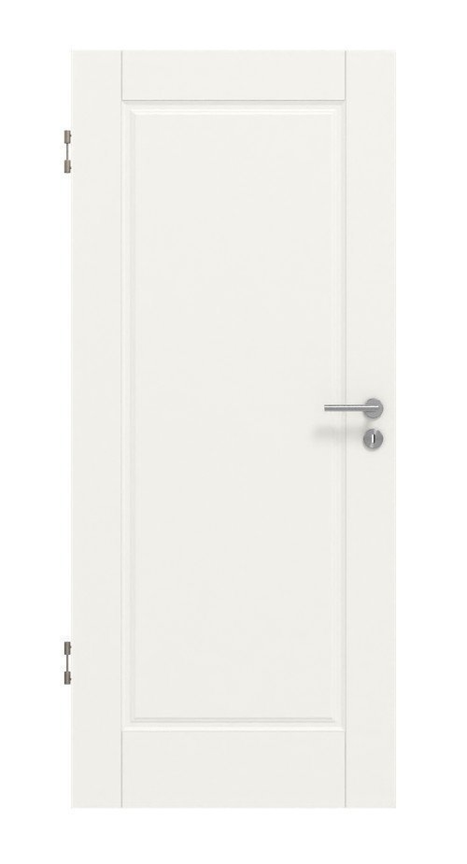 Front view of LEBO interior door Country 10 White lacquer
