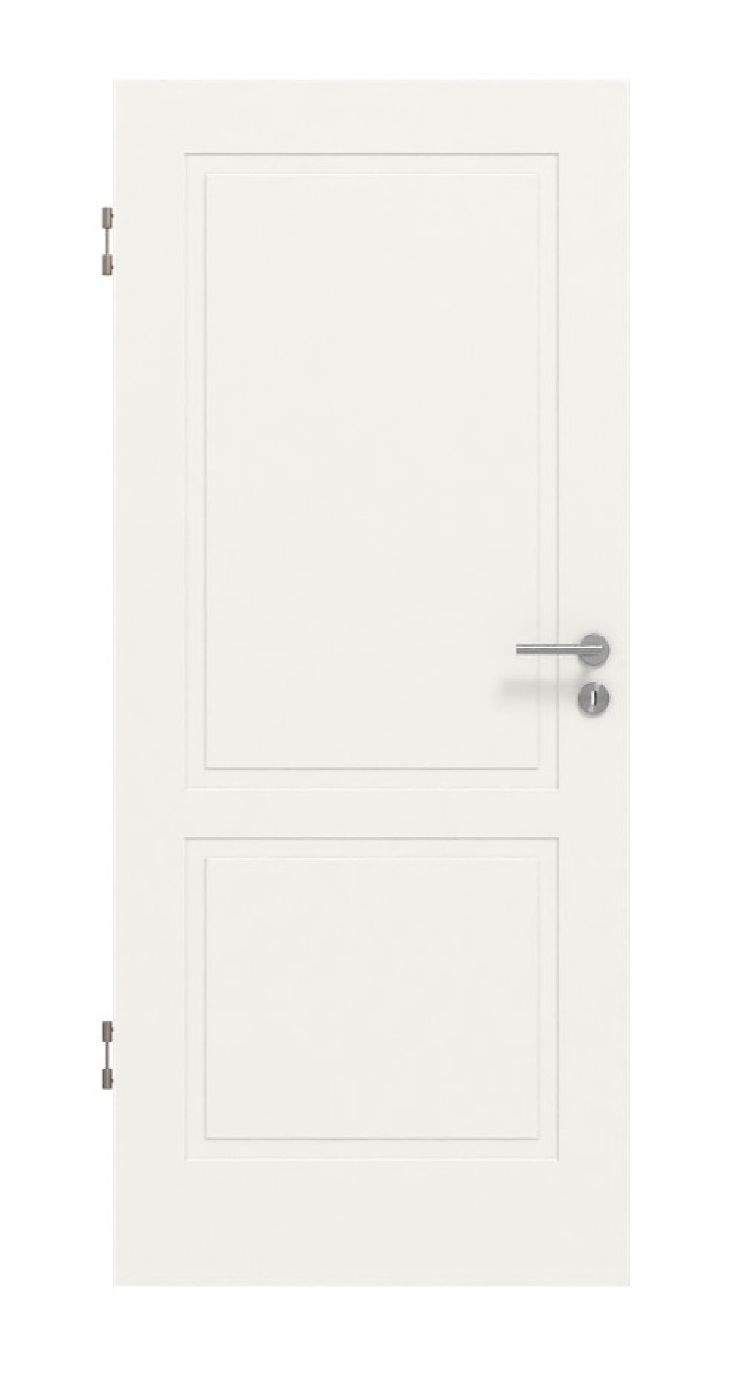 Frontansicht Lacuna 2 Classic Biała lakierowana drzwi wewnętrzne - Huga
