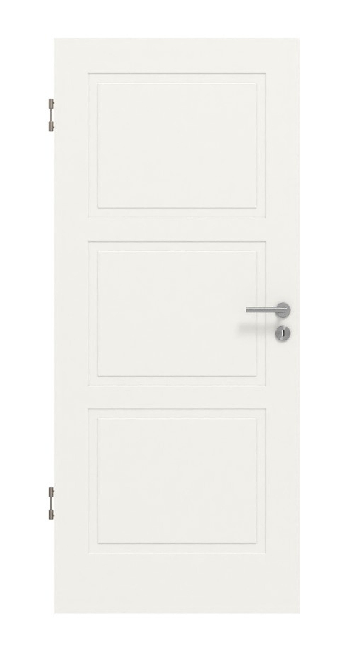 Frontansicht drzwi wewnętrznych Lacuna 7 Classic białe lakierowane - Huga