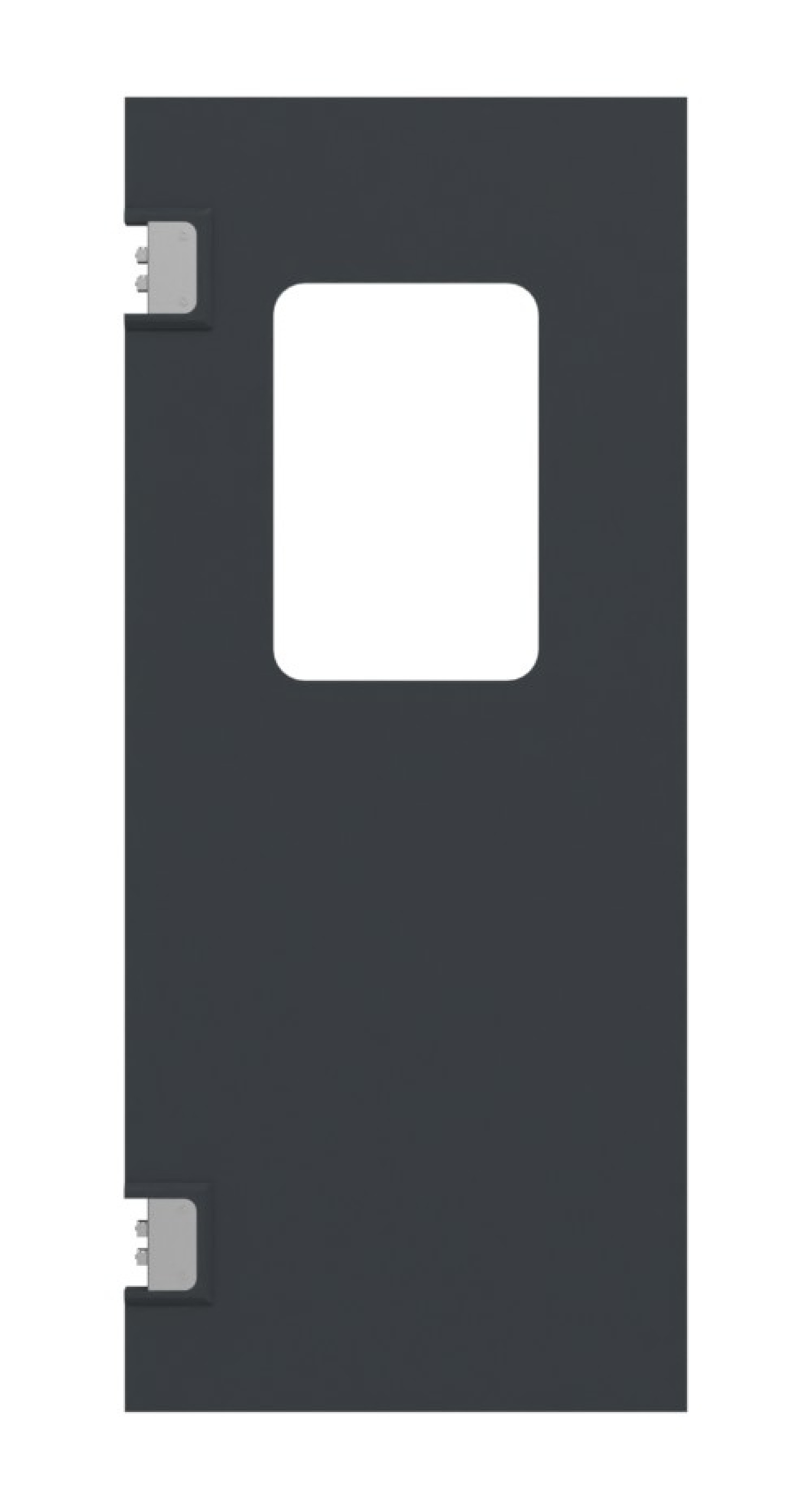 HÖRMANN drzwi wahadłowe z tworzywa sztucznego z prostokątnym przeszkleniem w zestawie z ościeżnicą