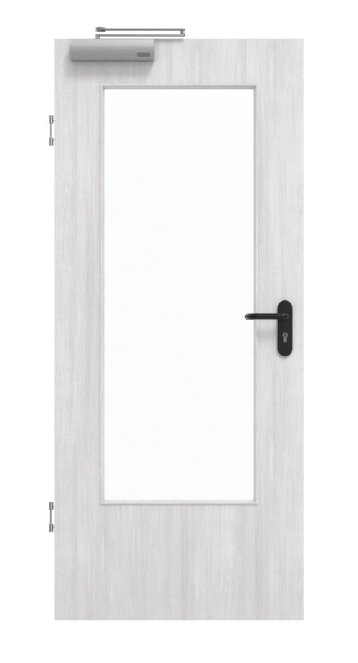 GARANT Drzwi przeciwpożarowe Authentic Grigio CePaL z przeszkleniem LA-DIN