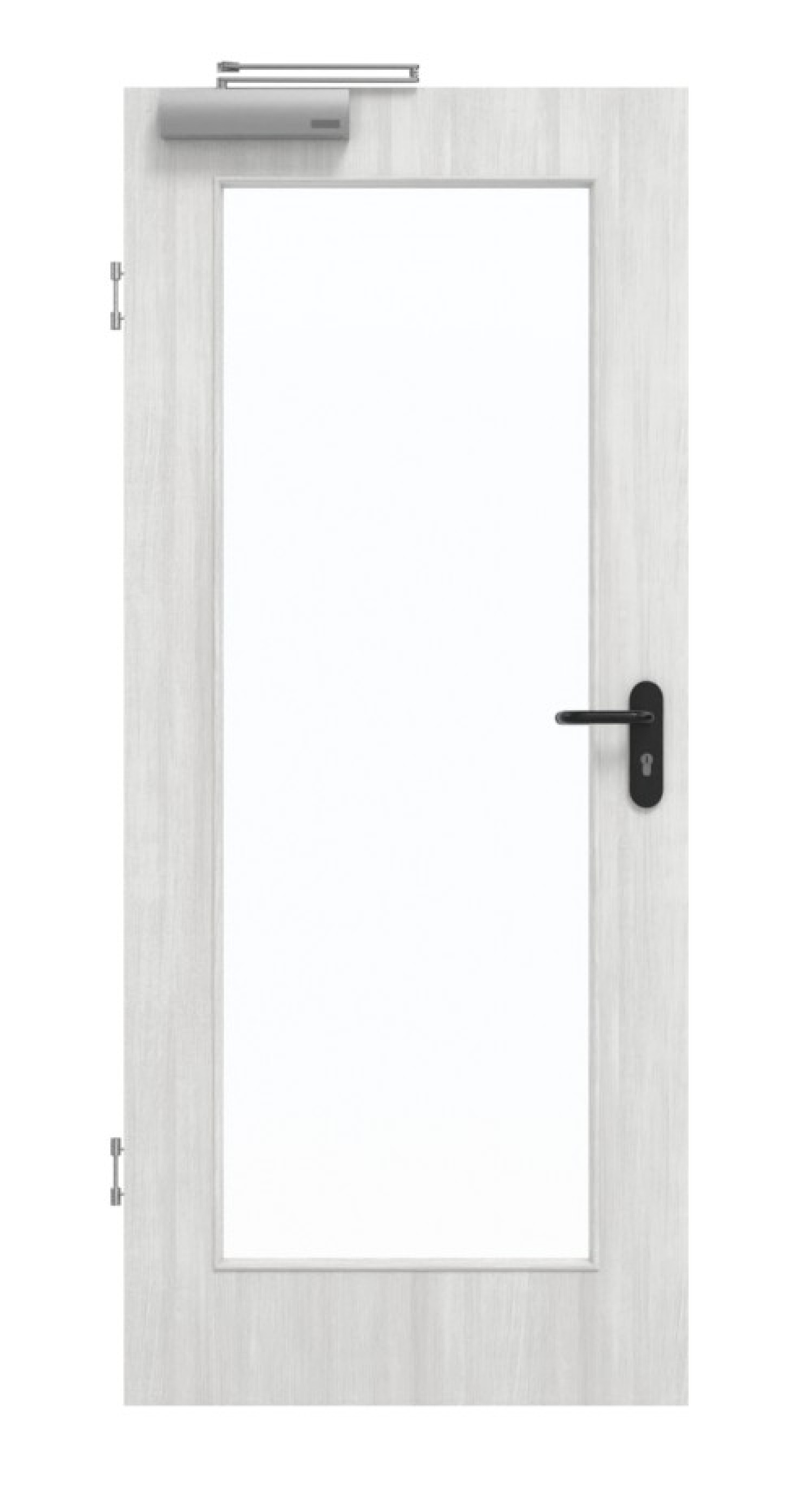 GARANT Drzwi przeciwpożarowe Authentic Grigio CePaL z przeszkleniem LA-2