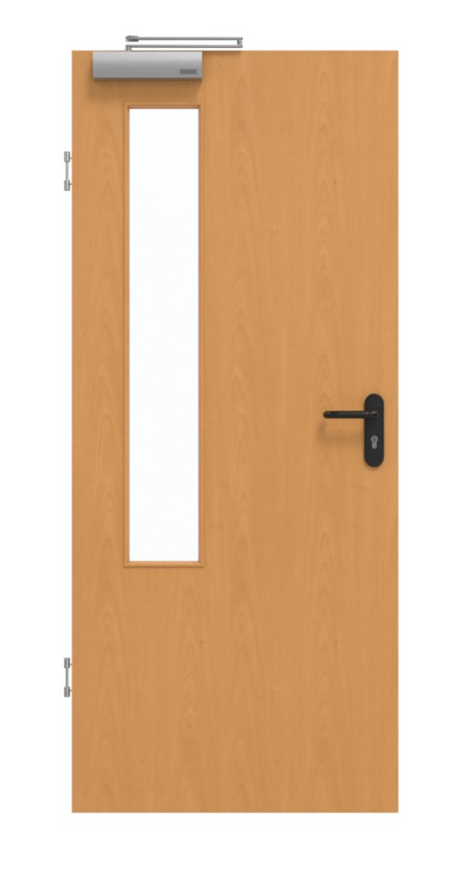 GARANT drzwi przeciwpożarowe bukowe Exklusiv CePaL z przeszkleniem LA-5 po stronie zawiasów