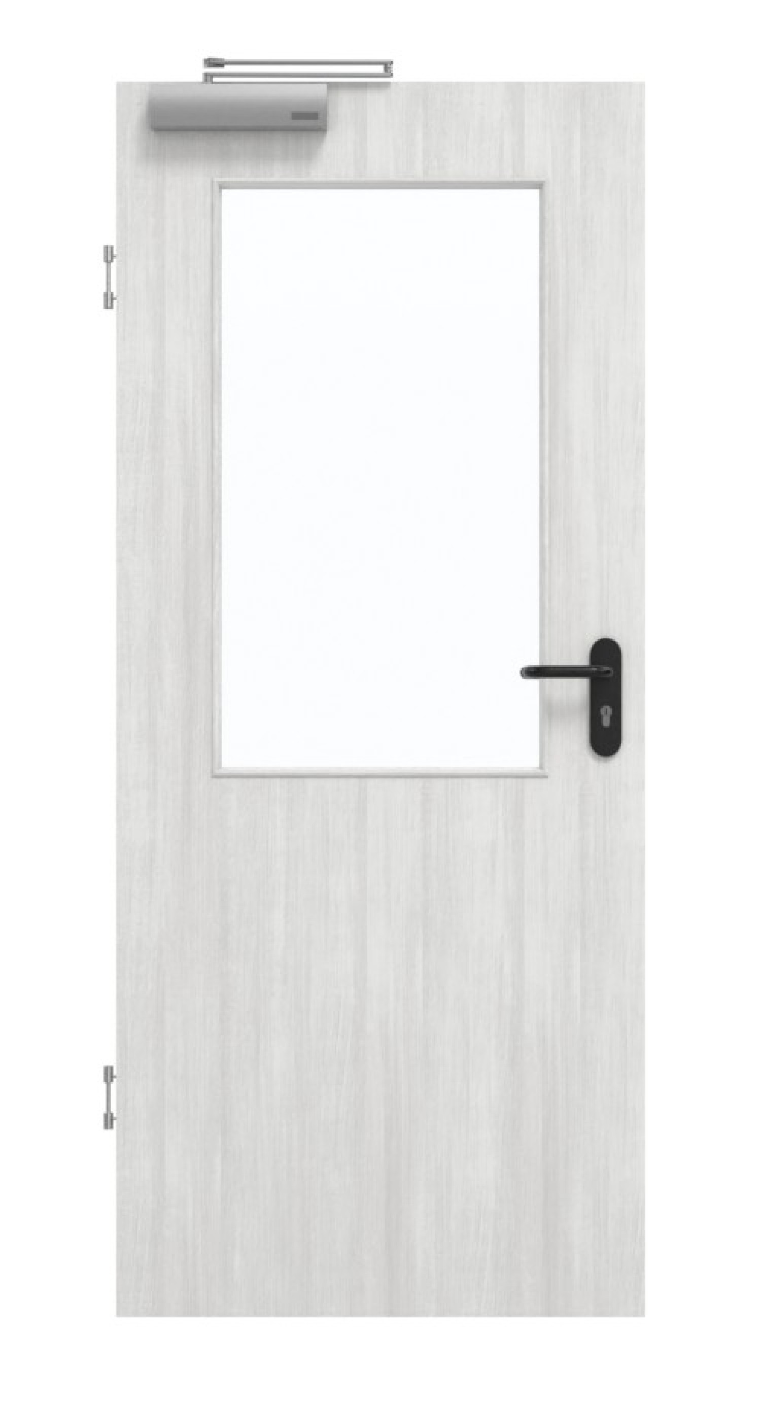 GARANT Drzwi przeciwpożarowe Authentic Grigio CePaL z przeszkleniem LA-6