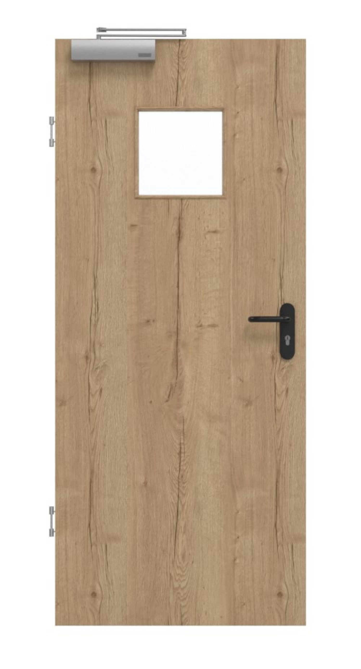GARANT Drzwi dymoszczelne Authentic Dąb szczelinowy CePaL z przeszkleniem LA-7