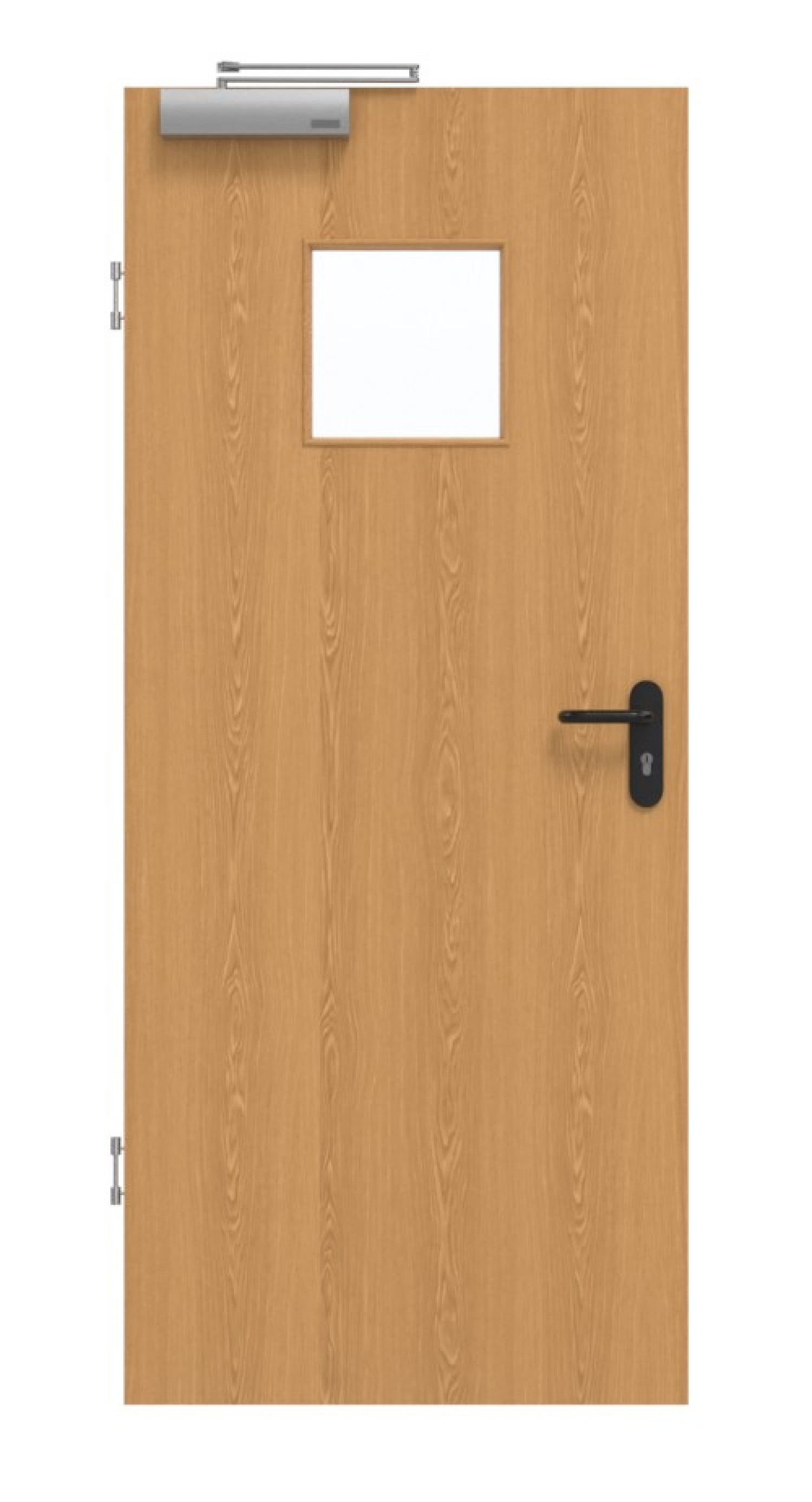 GARANT Drzwi przeciwpożarowe dębowe Premium CePaL z przeszkleniem LA-7