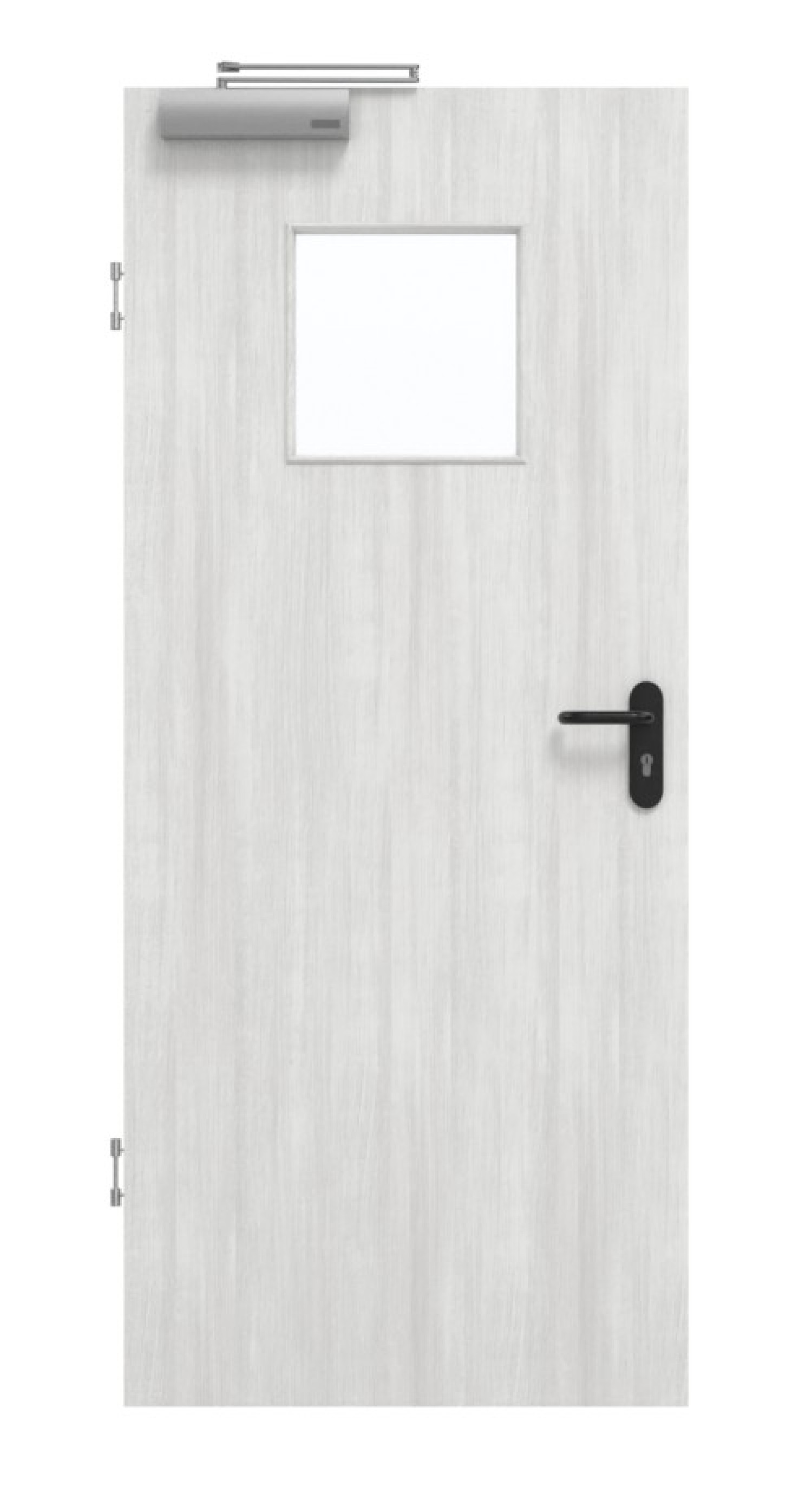 GARANT Drzwi przeciwpożarowe Authentic Grigio CePaL z przeszkleniem LA-8