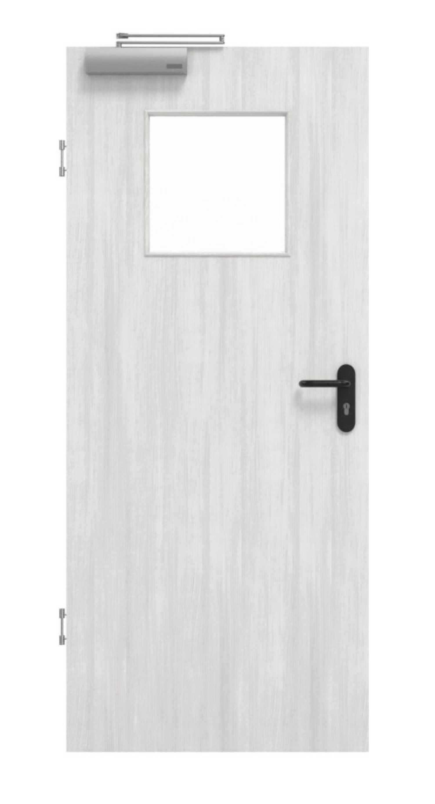 GARANT Drzwi przeciwpożarowe Authentic Grigio CePaL z przeszkleniem LA-9