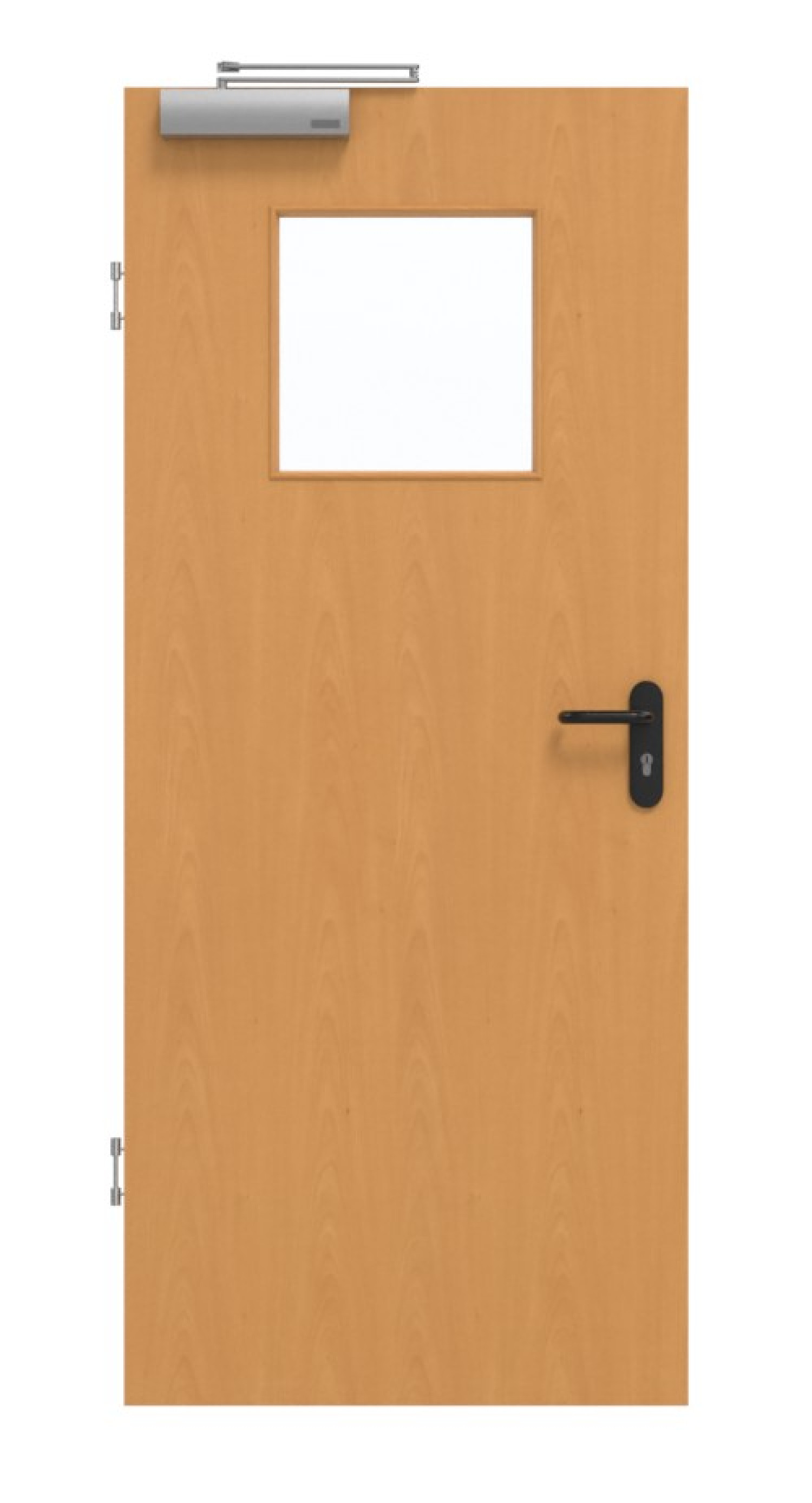 GARANT Drzwi przeciwpożarowe Buk Ekskluzywne CePaL z przeszkleniem LA-9