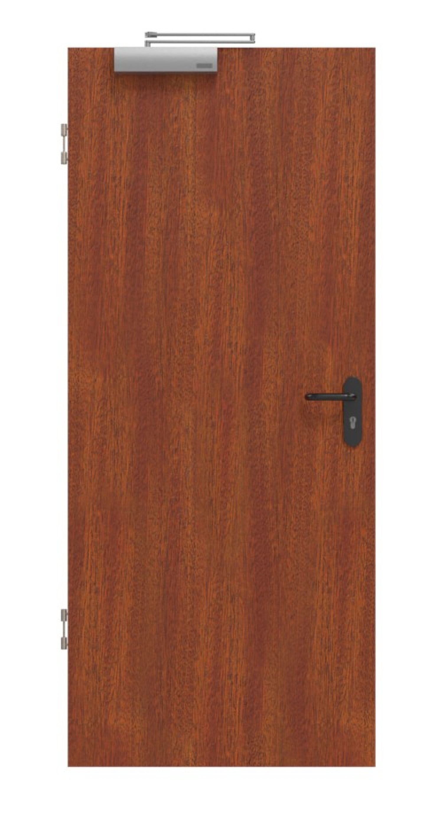 Obraz drzwi przeciwpożarowej z mahoniu Classic z naturalnym fornirem - Jeld-Wen