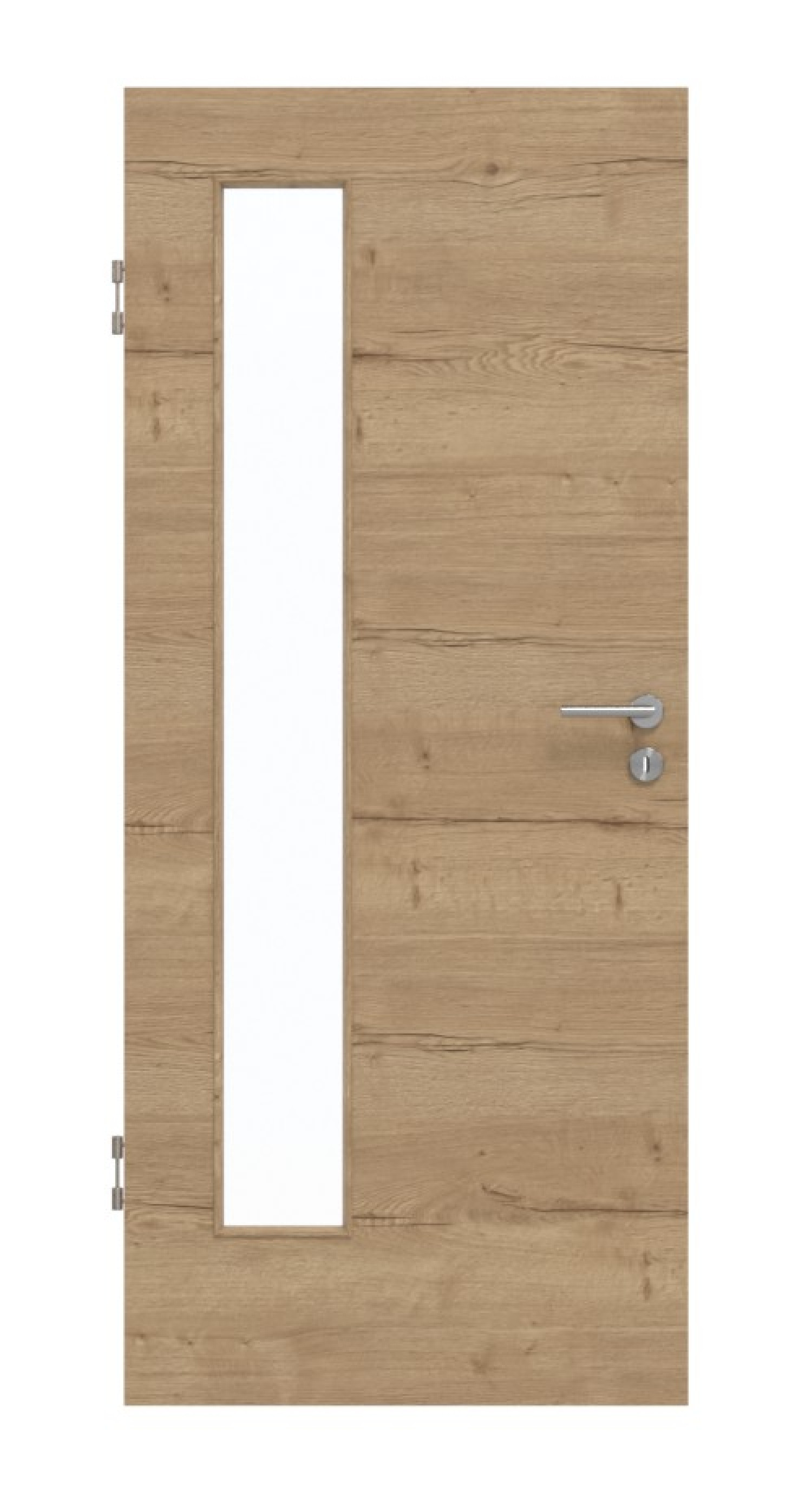 GARANT Drzwi ochronne Układ poprzeczny Authentic Dąb szczelinowy CePaL z przeszkleniem LA-4 po stronie zawiasów