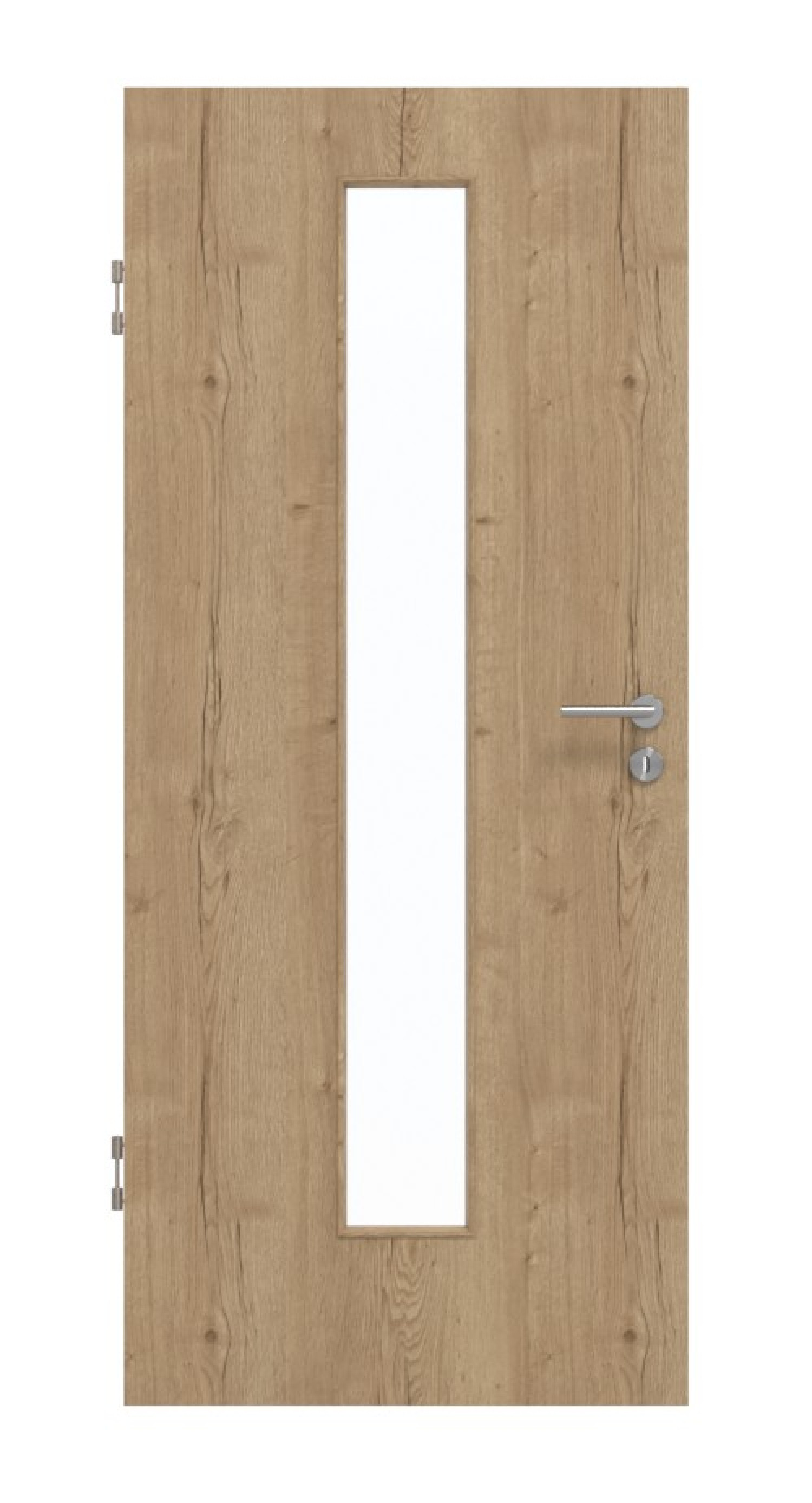 GARANT Drzwi ochronne Authentic Dąb szczelinowy CePaL z przeszkleniem LA-4 centralnie