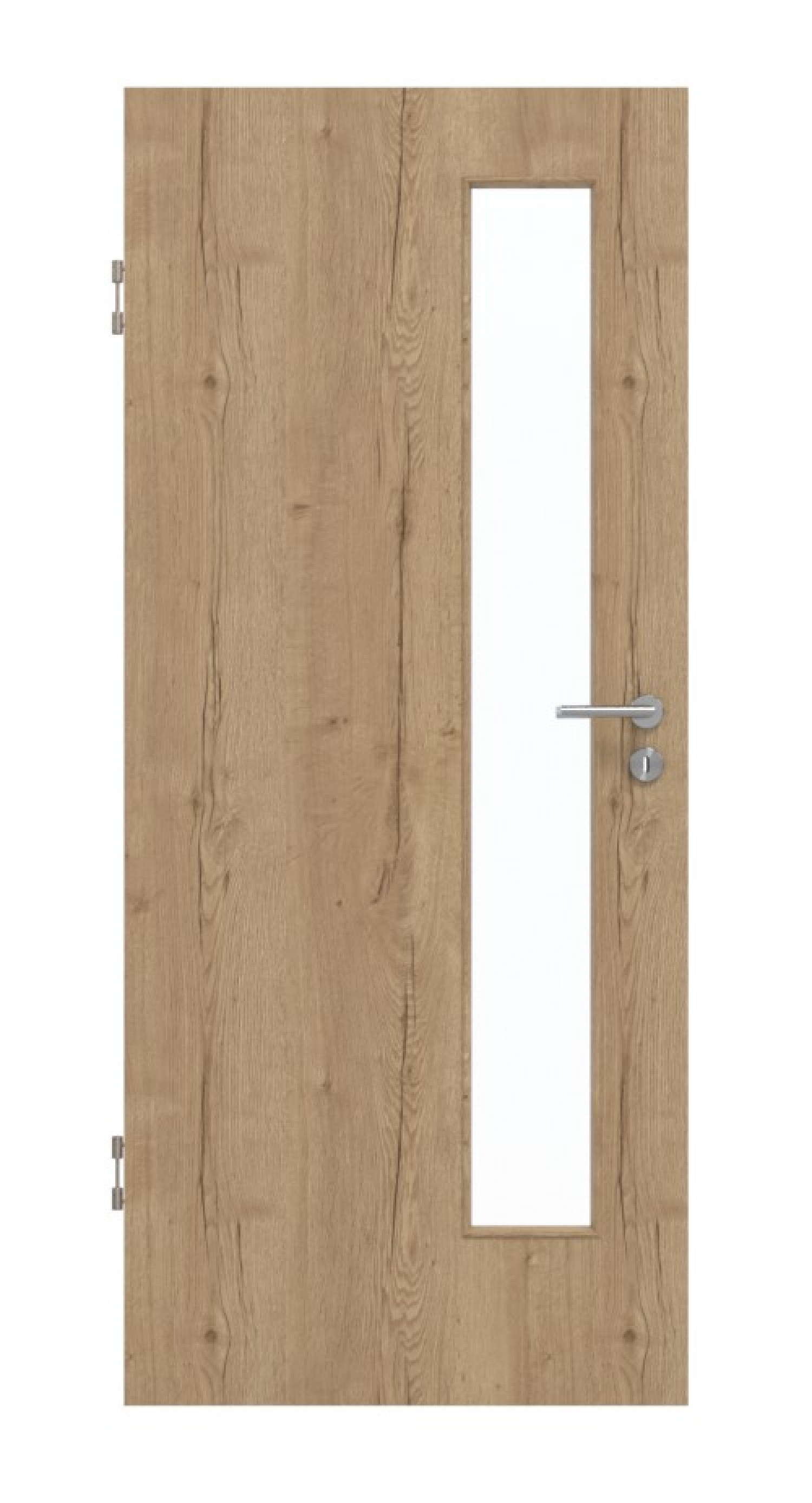GARANT Drzwi ochronne Authentic Dąb szczelinowy CePaL z przeszkleniem LA-4 po stronie zamka