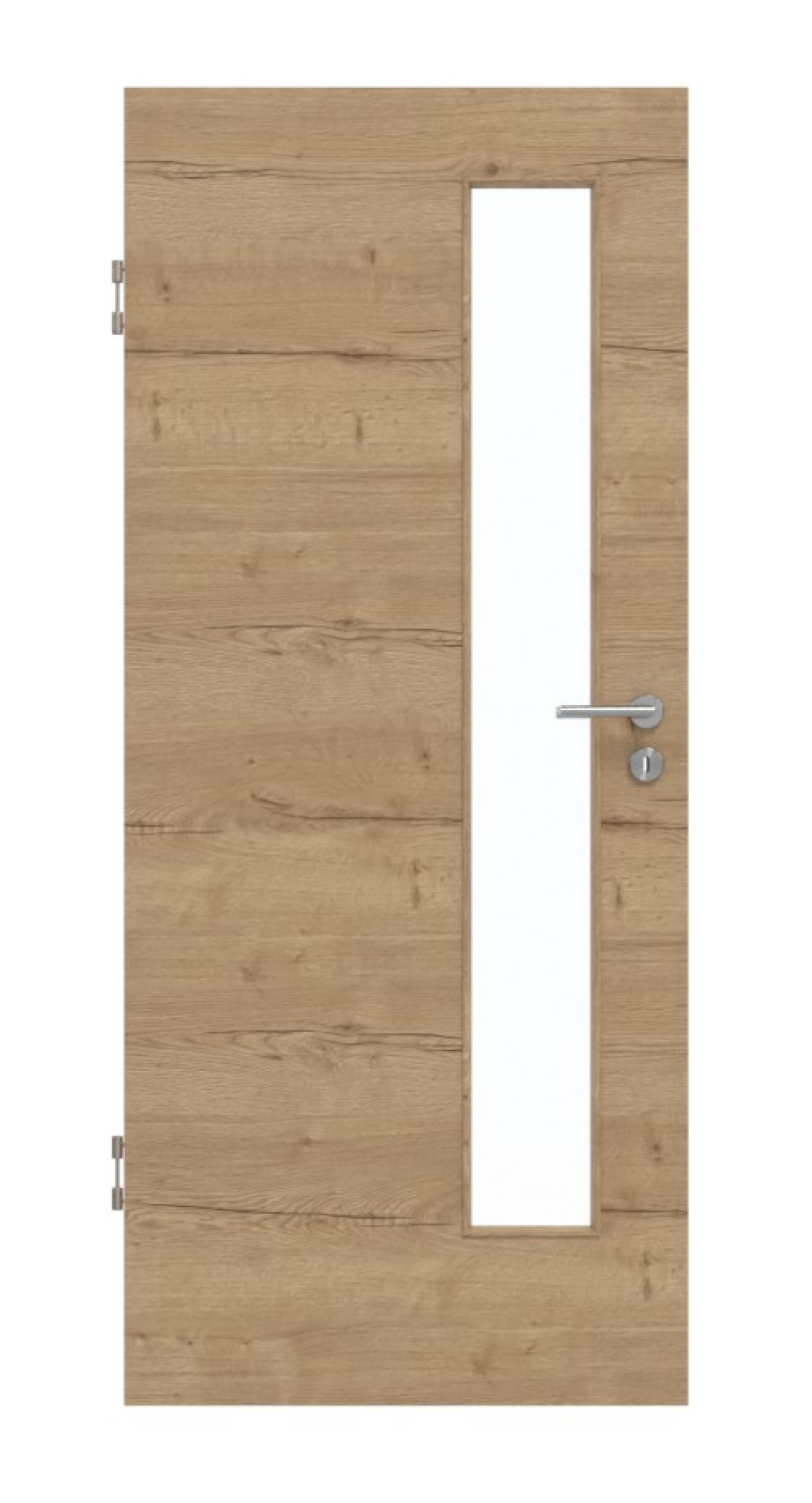 GARANT Drzwi ochronne Układ poprzeczny Authentic Dąb szczelinowy CePaL z przeszkleniem LA-4 po stronie zamka
