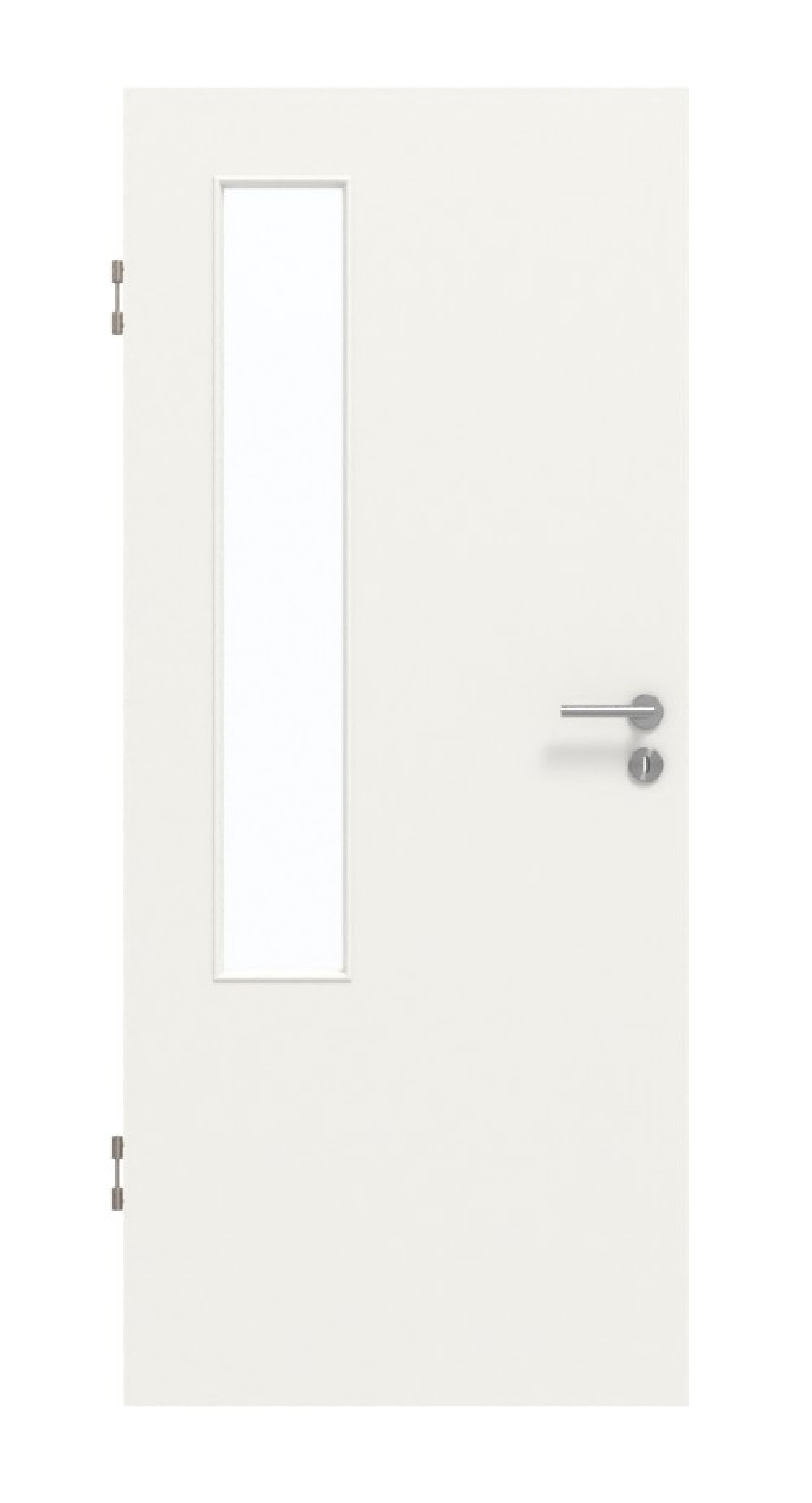 GARANT Drzwi dźwiękoszczelne białe lakierowane 9016 z przeszkleniem LA-5 po stronie zawiasów