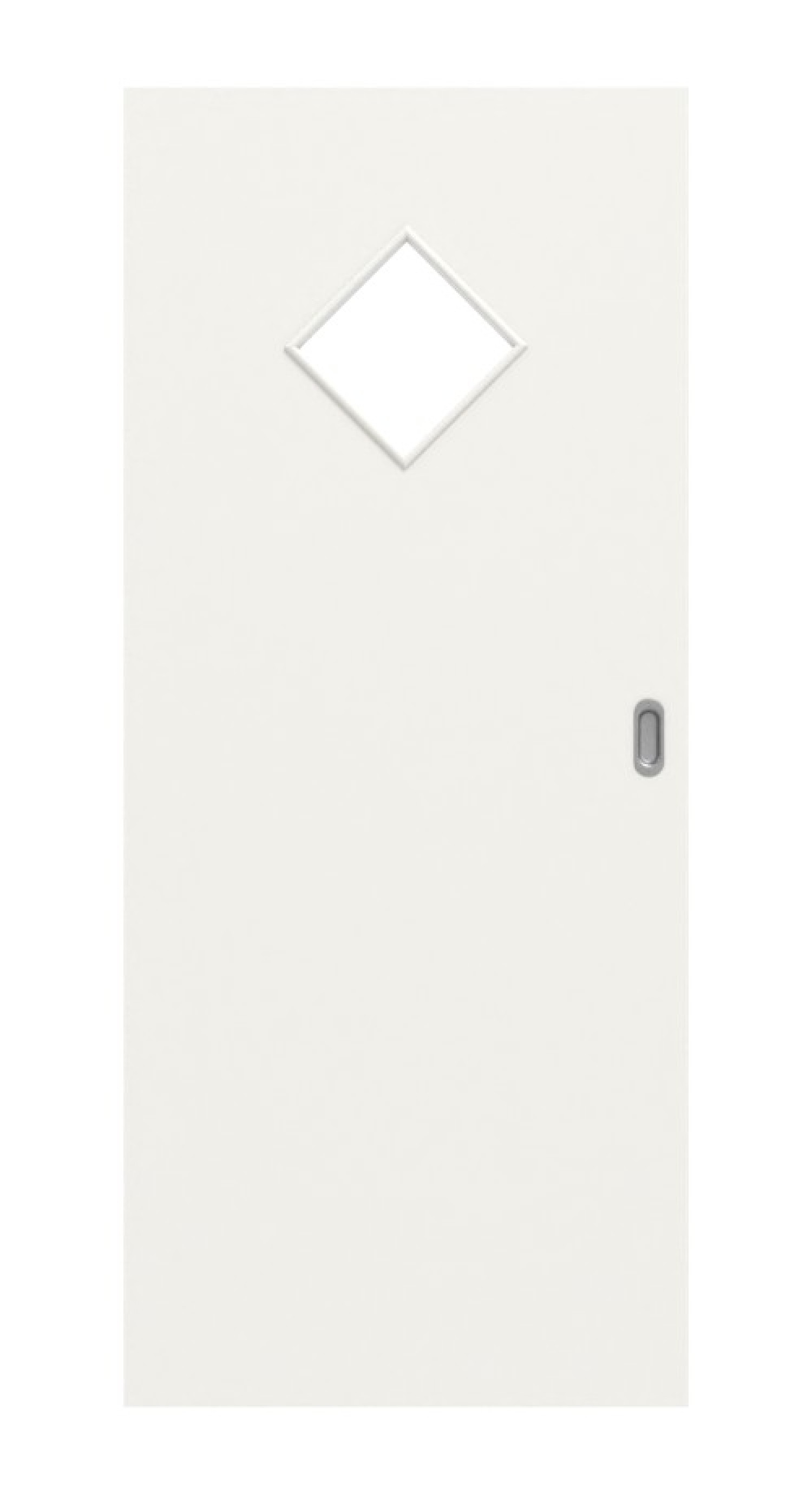 Frontansicht od białego podobnego do RAL 9016 LA 6 Raute Basic Lack drzwi przesuwnych - Huga