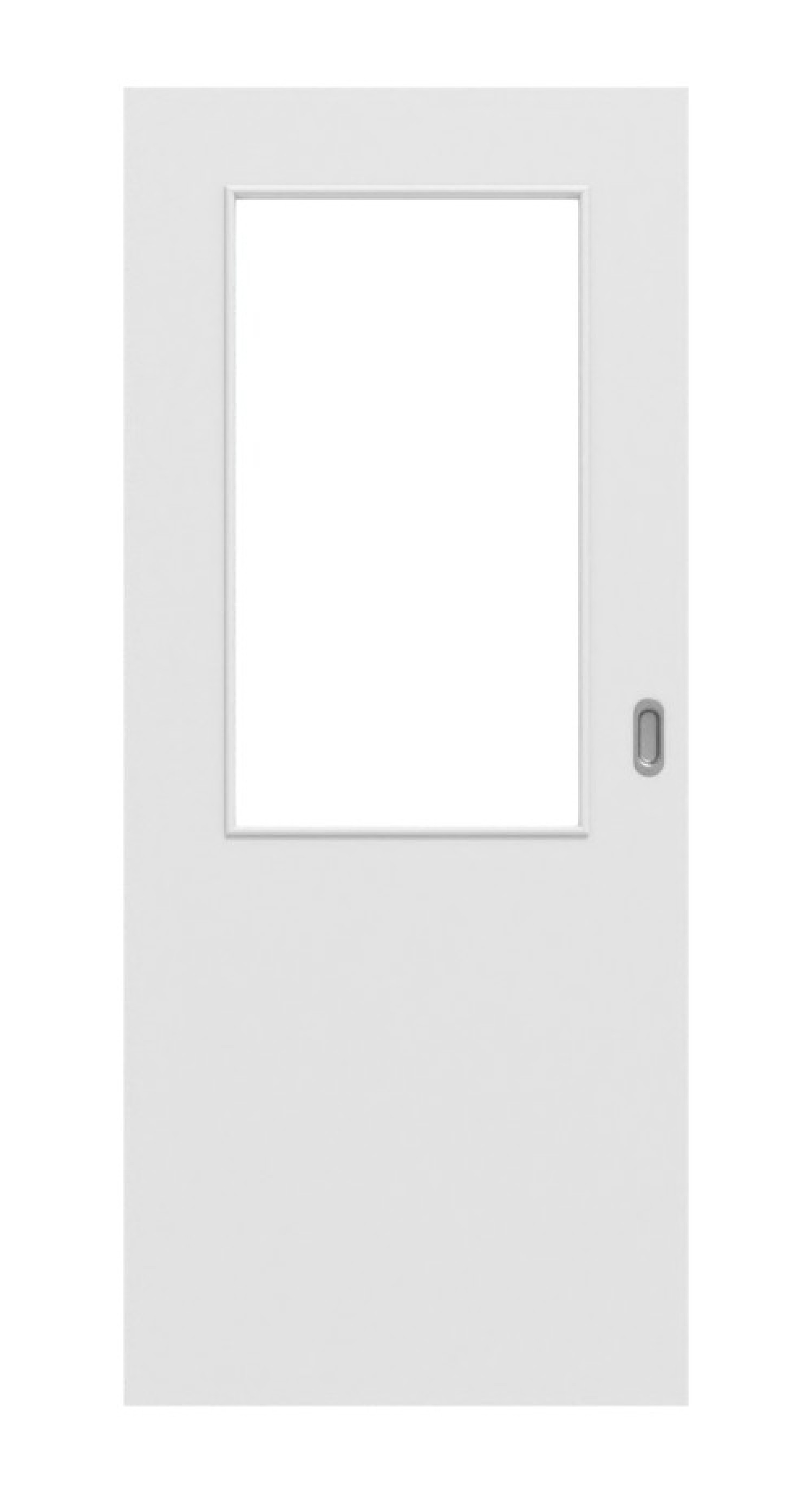 Frontansicht Bütte Biała LA 7 Basic Durat Drzwi Przesuwne - Huga