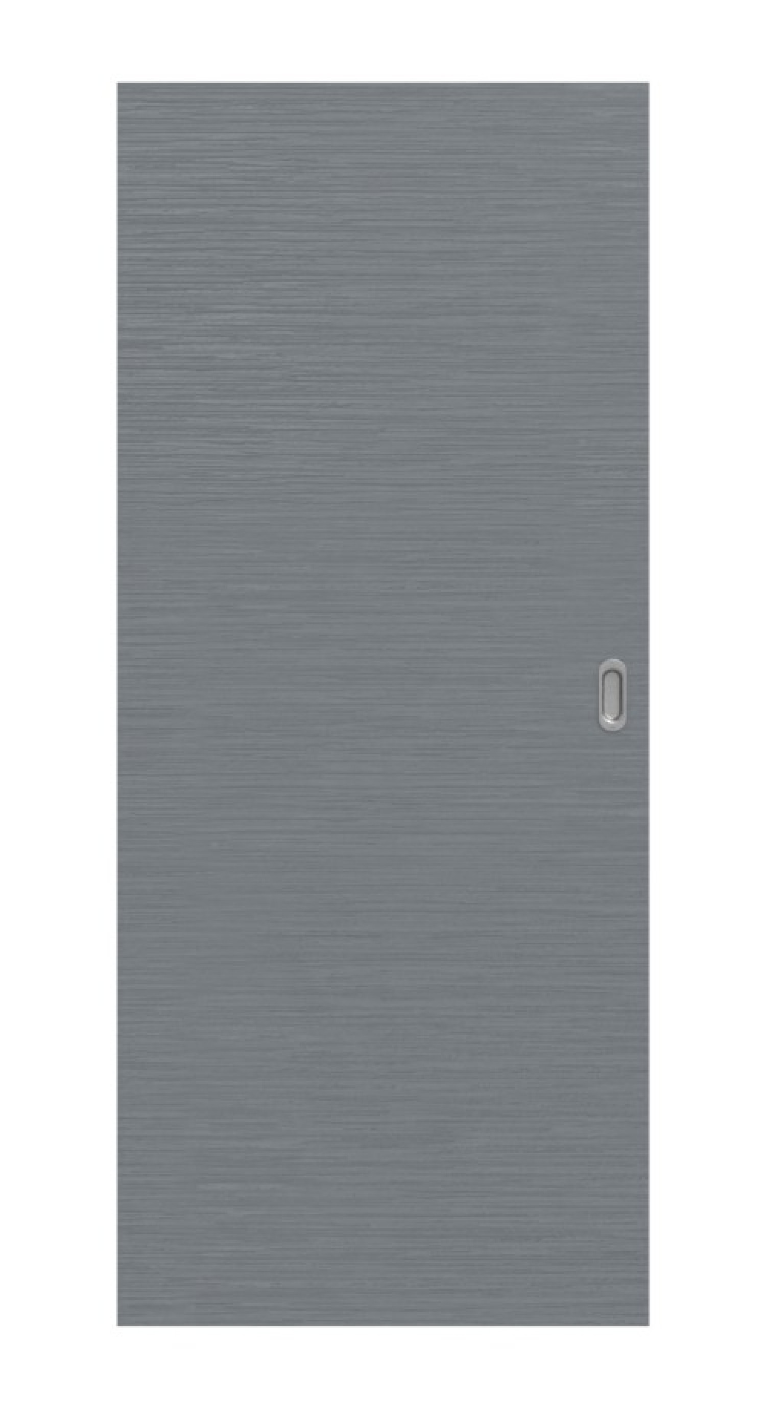 Frontansicht drzwi przesuwnych Struktura Hygge Szary Basic - Huga