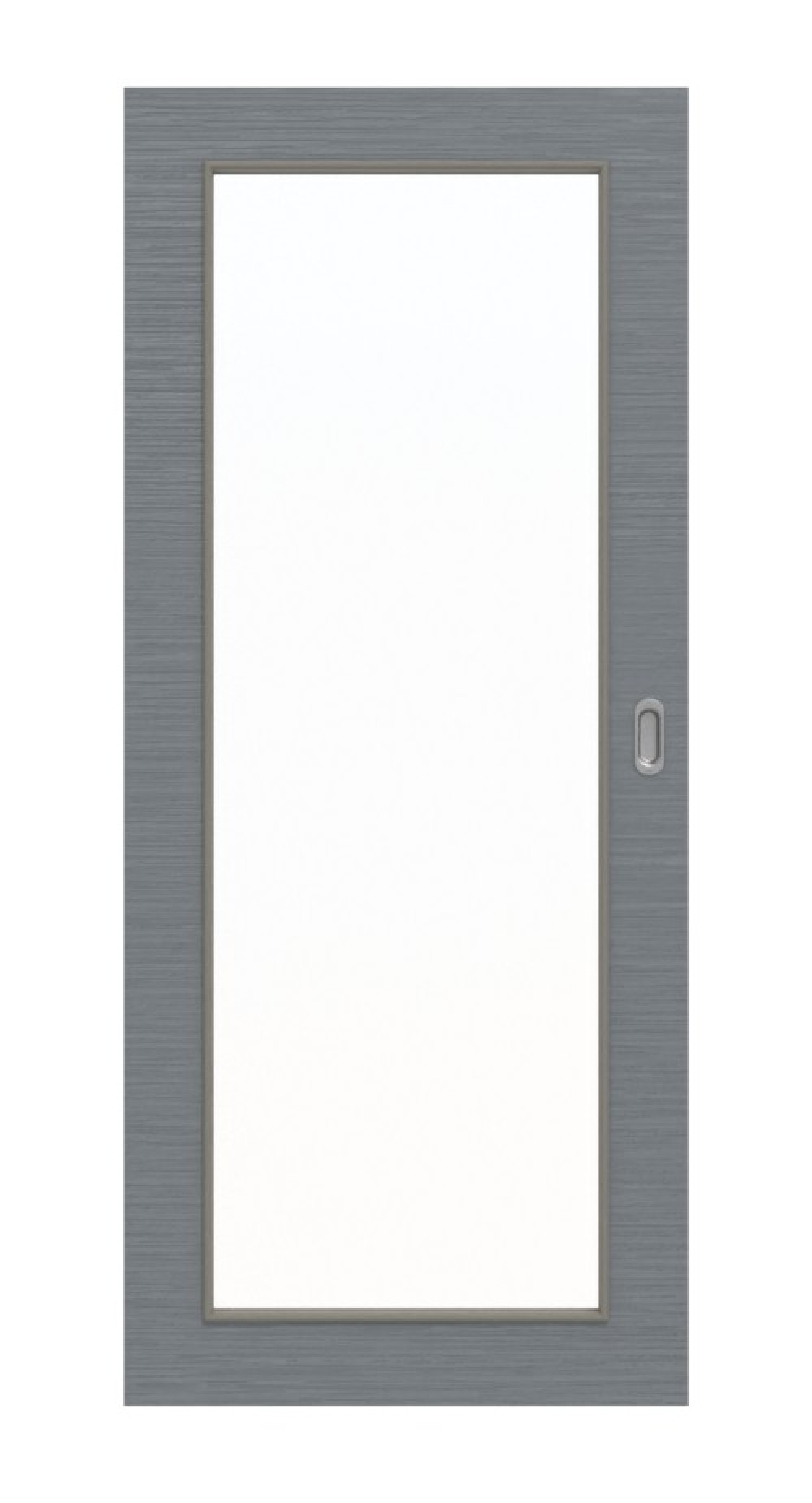 Frontansicht drzwi przesuwnych Strukturiert Hygge Szary LA 27 Basic - Huga