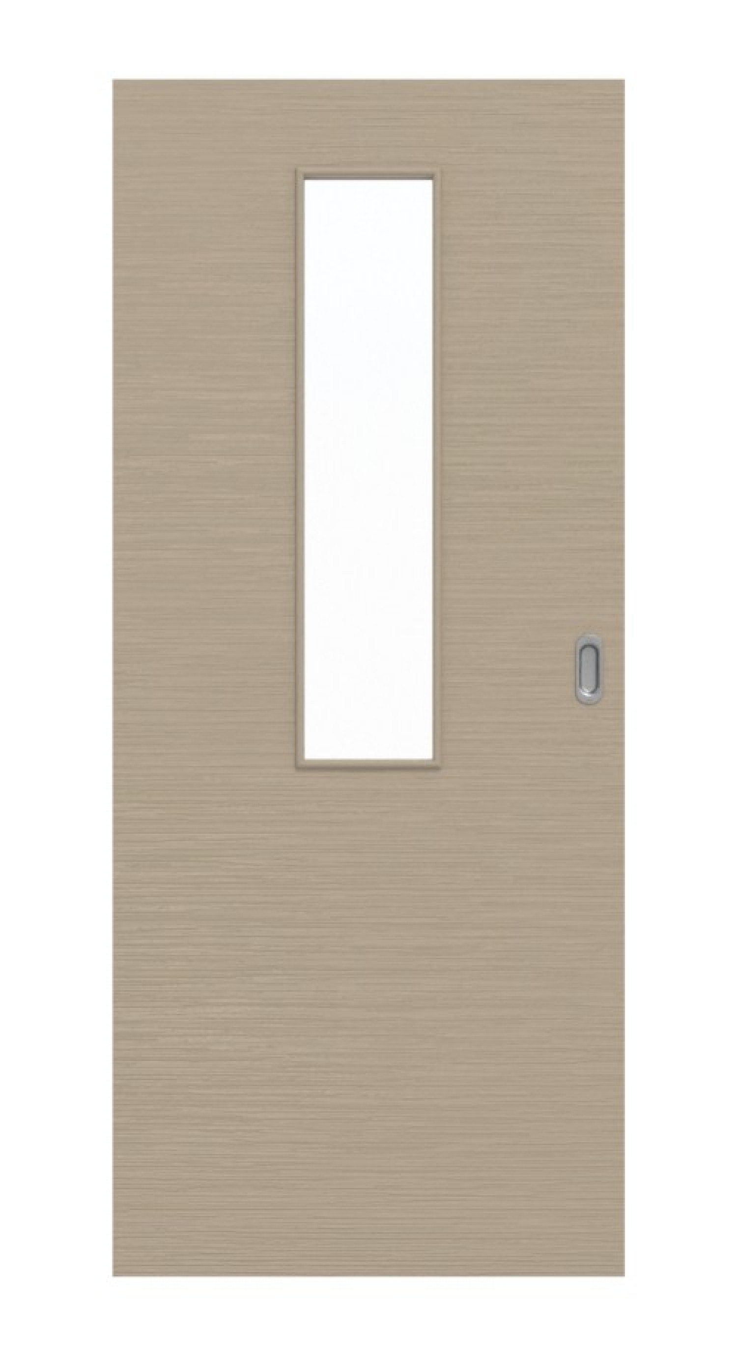 Frontansicht drzwi przesuwnych Strukturiert Taupe LA 4 Basic - Huga
