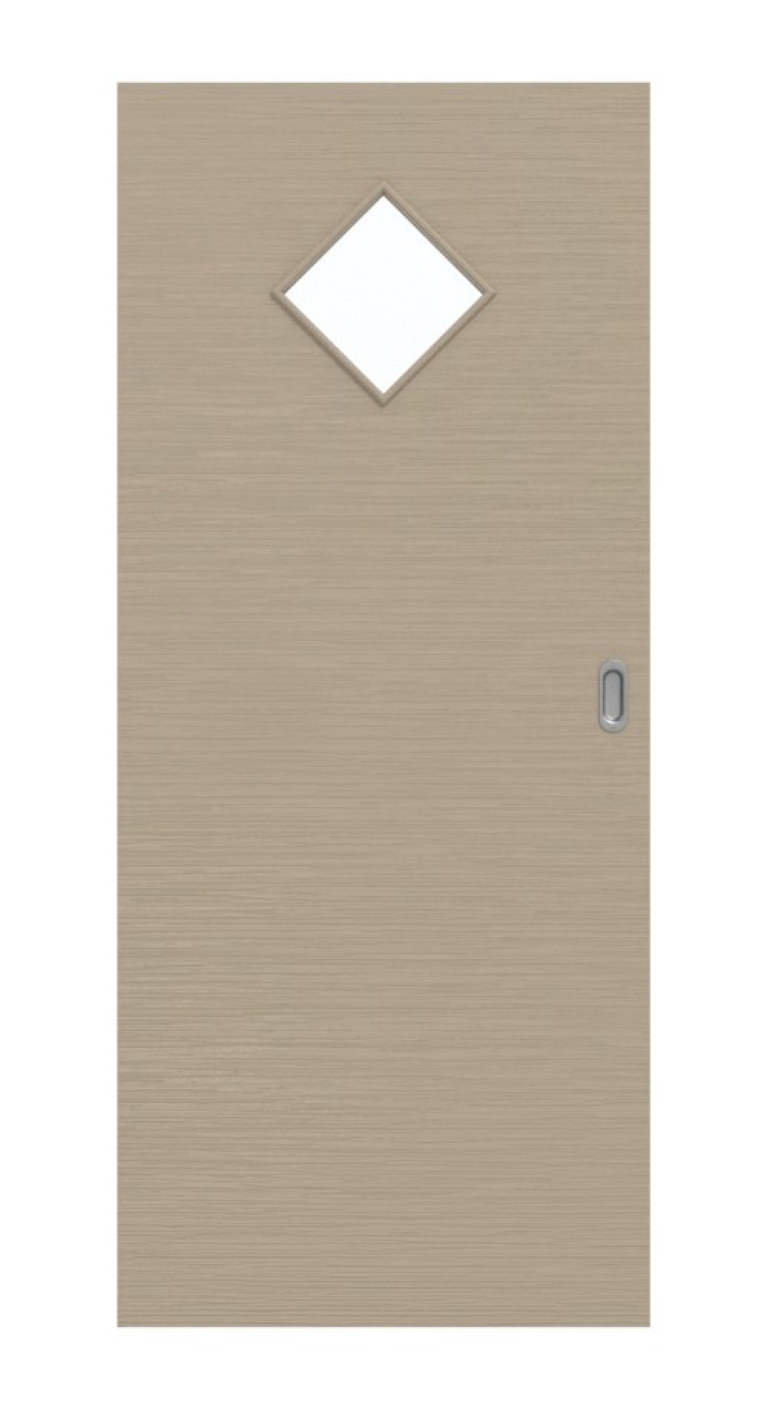 Frontansicht drzwi przesuwnych Strukturiert Taupe LA 6 Basic - Huga