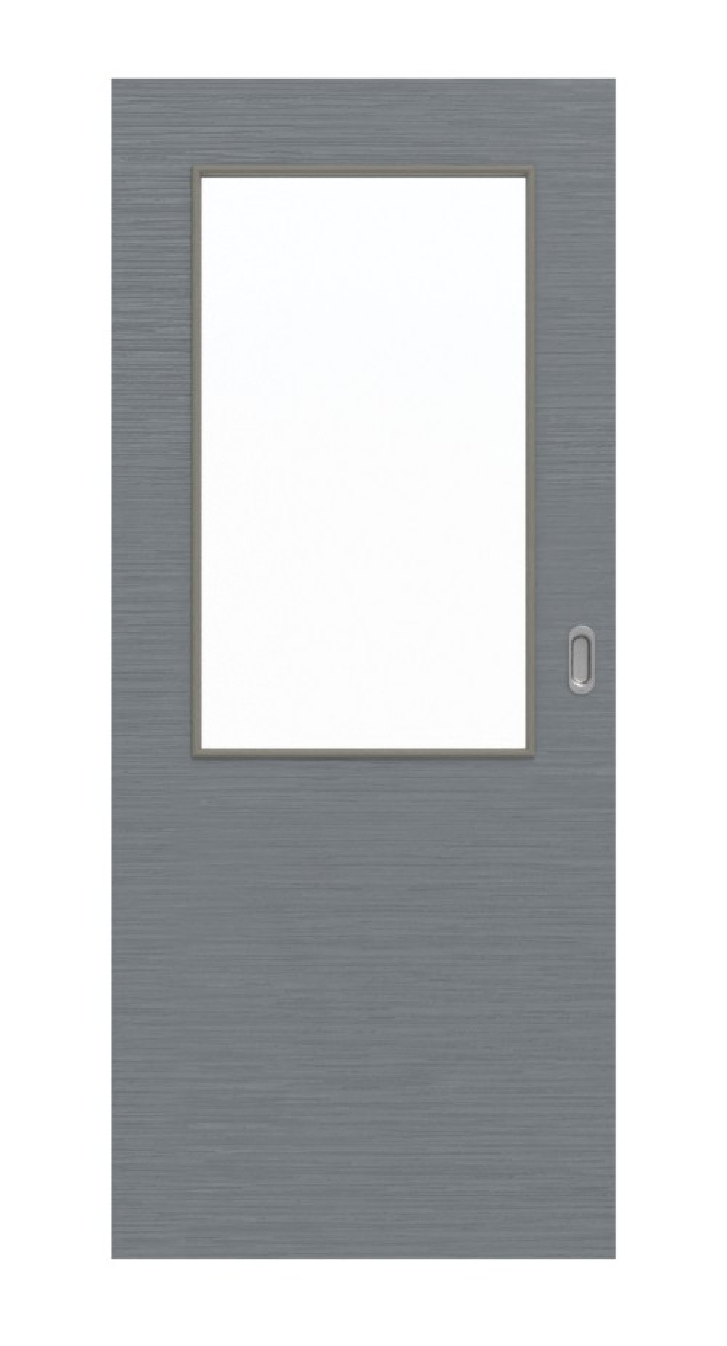 Frontansicht drzwi przesuwnych Strukturiert Hygge Szary LA 7 Basic - Huga