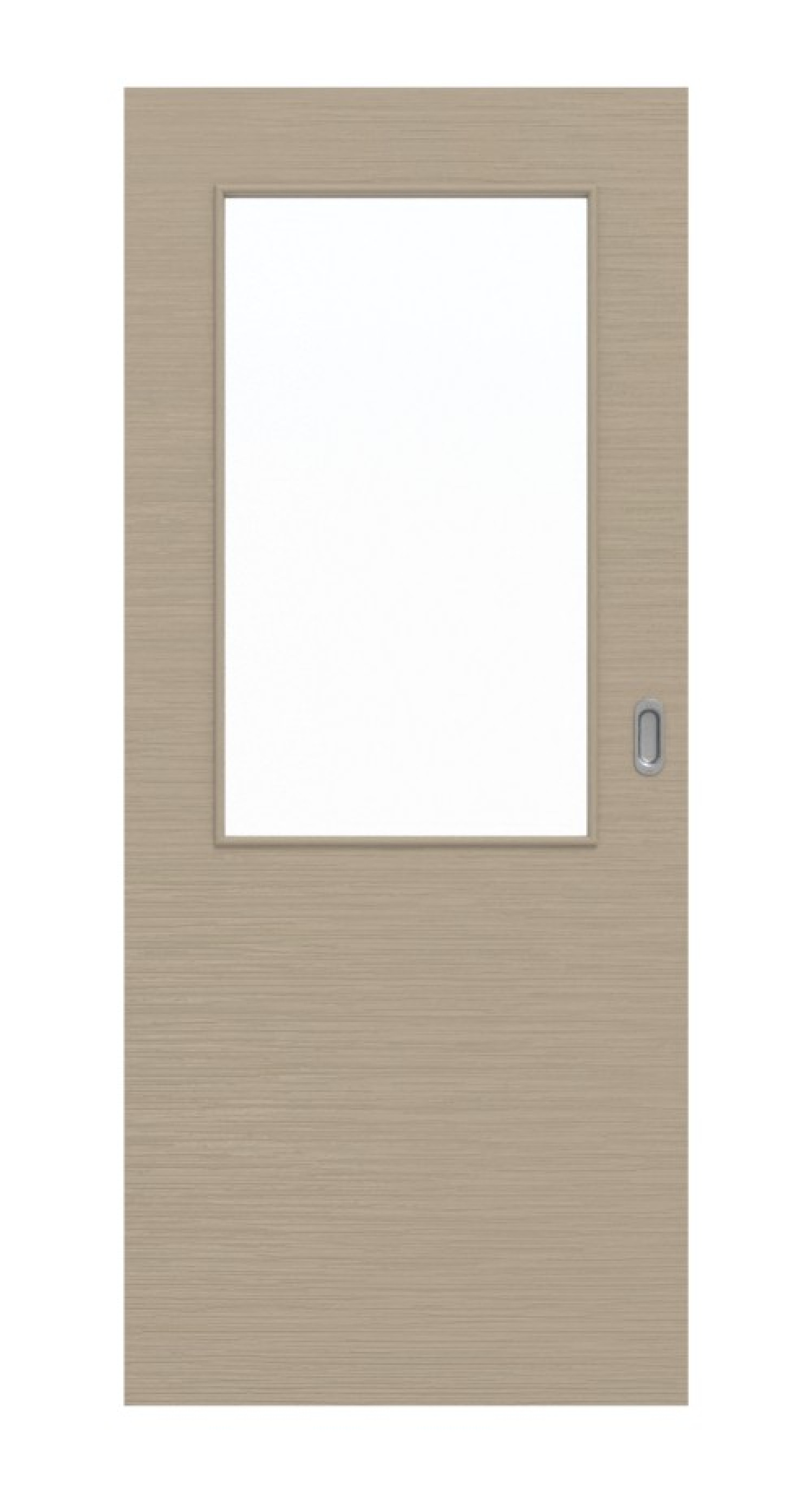 Frontansicht drzwi przesuwnych Strukturiert Taupe LA 7 Basic - Huga
