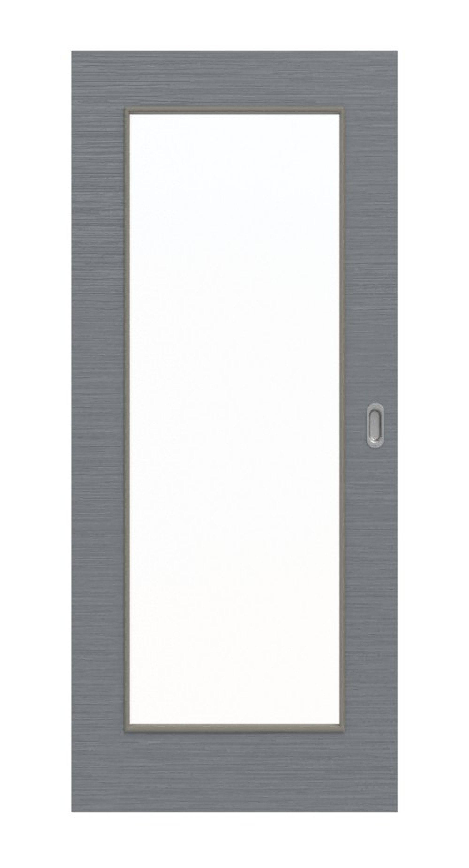 Frontansicht drzwi przesuwnych Strukturiert Hygge Szary LA 8 Basic - Huga