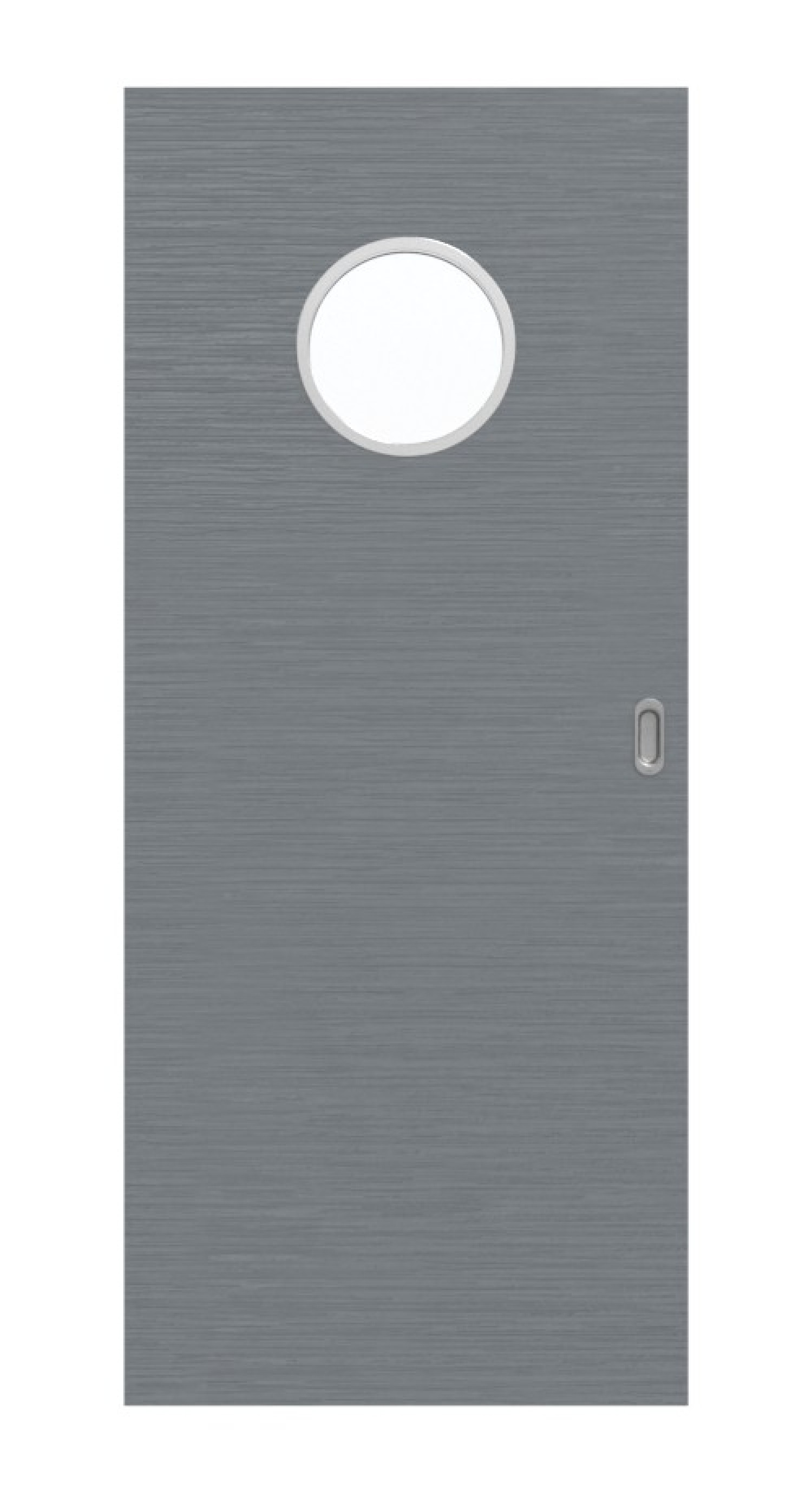 Widok z przodu drzwi przesuwnych Struktura Hygge Szary LA Oko podstawowe - Huga